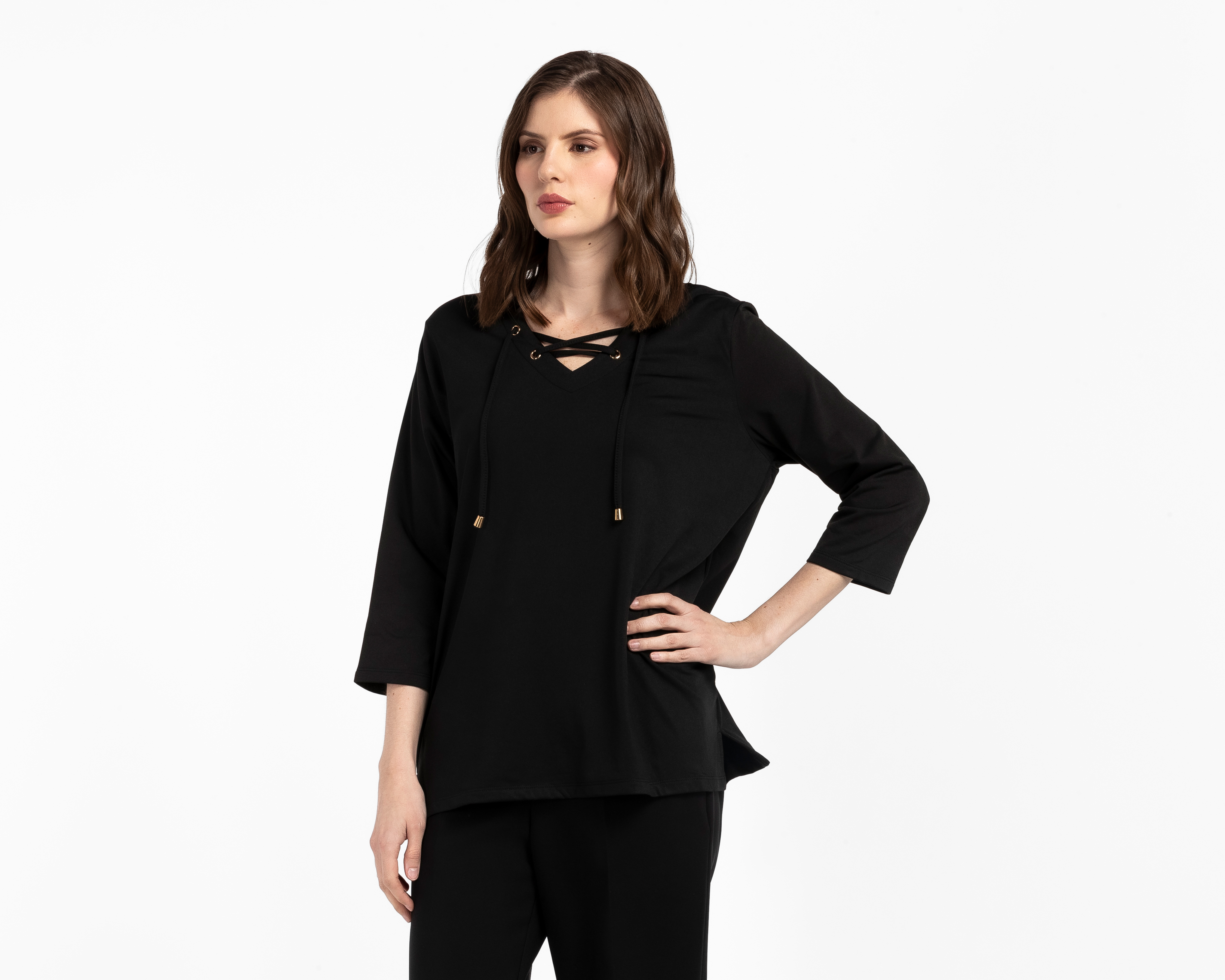 Blusa Negra Sahara para Mujer