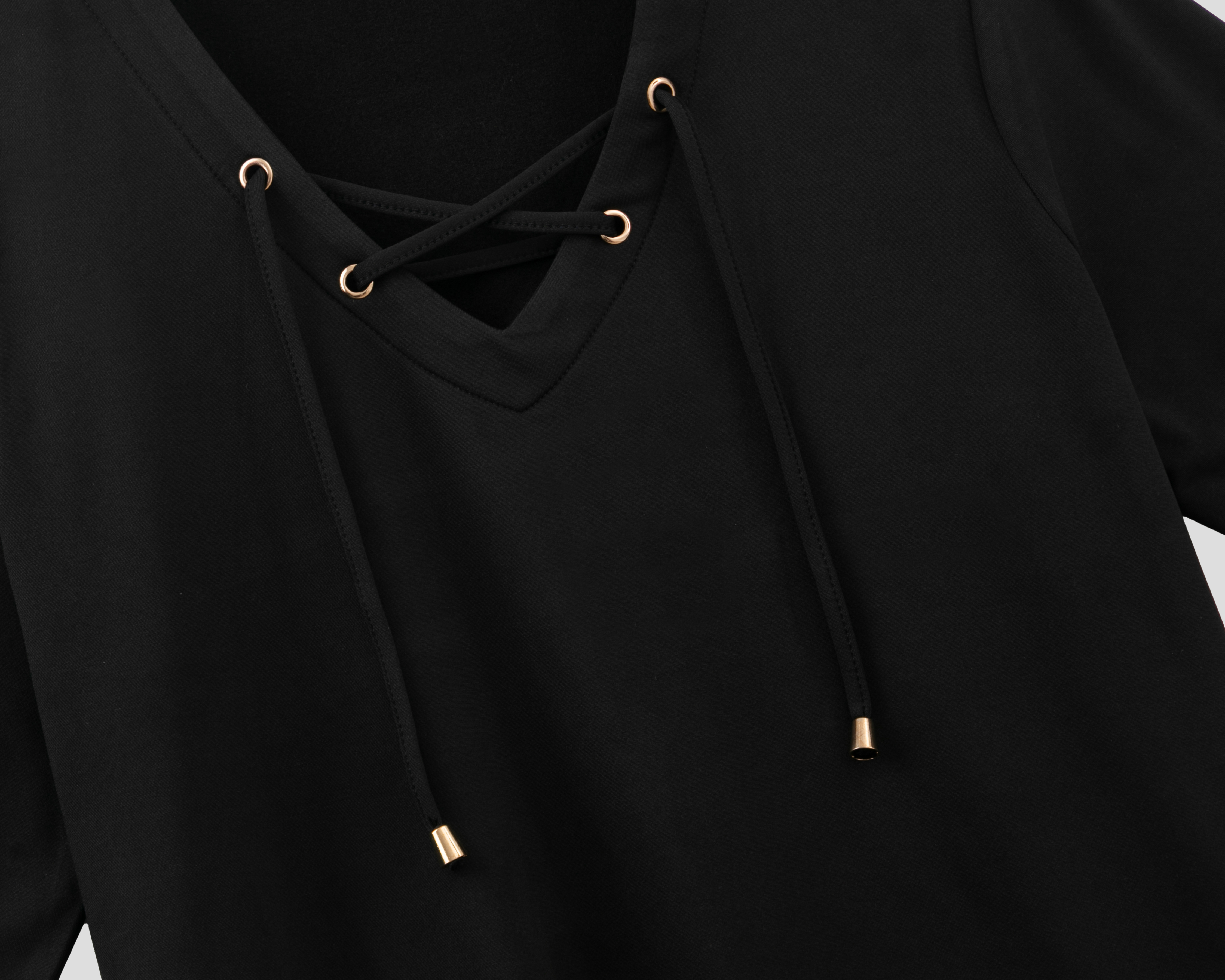 Foto 4 pulgar | Foto 3 | Blusa Negra Sahara para Mujer