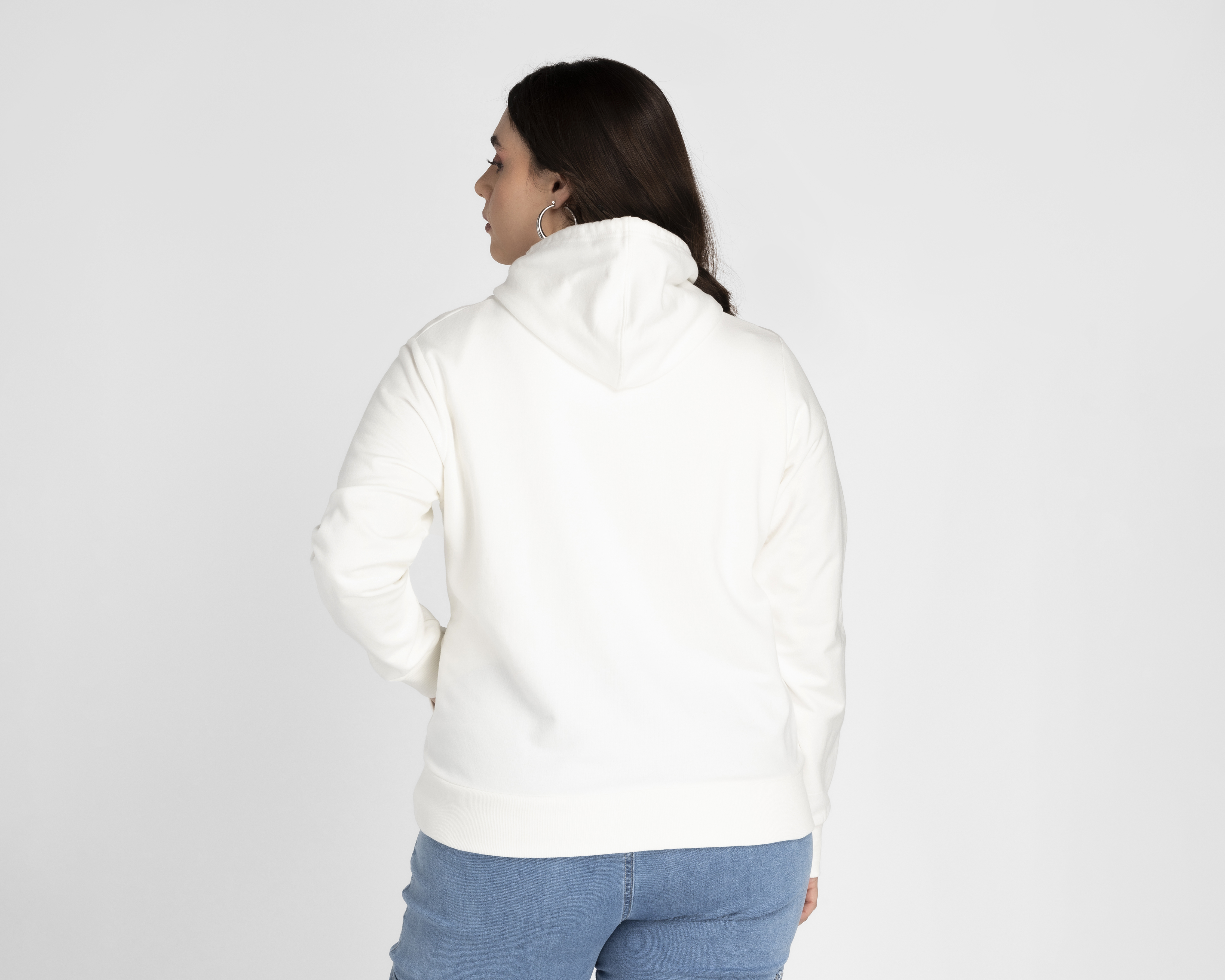 Foto 7 pulgar | Foto 6 | Sudadera Refill Blanca con Capucha