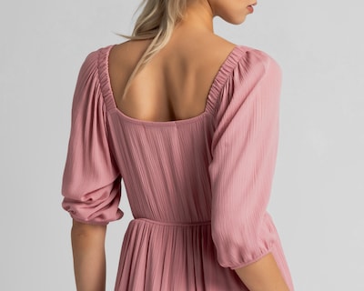 Foto 5 | Foto 5 | Vestido Casual Refill Rosa Manga 3/4 Corto para Mujer