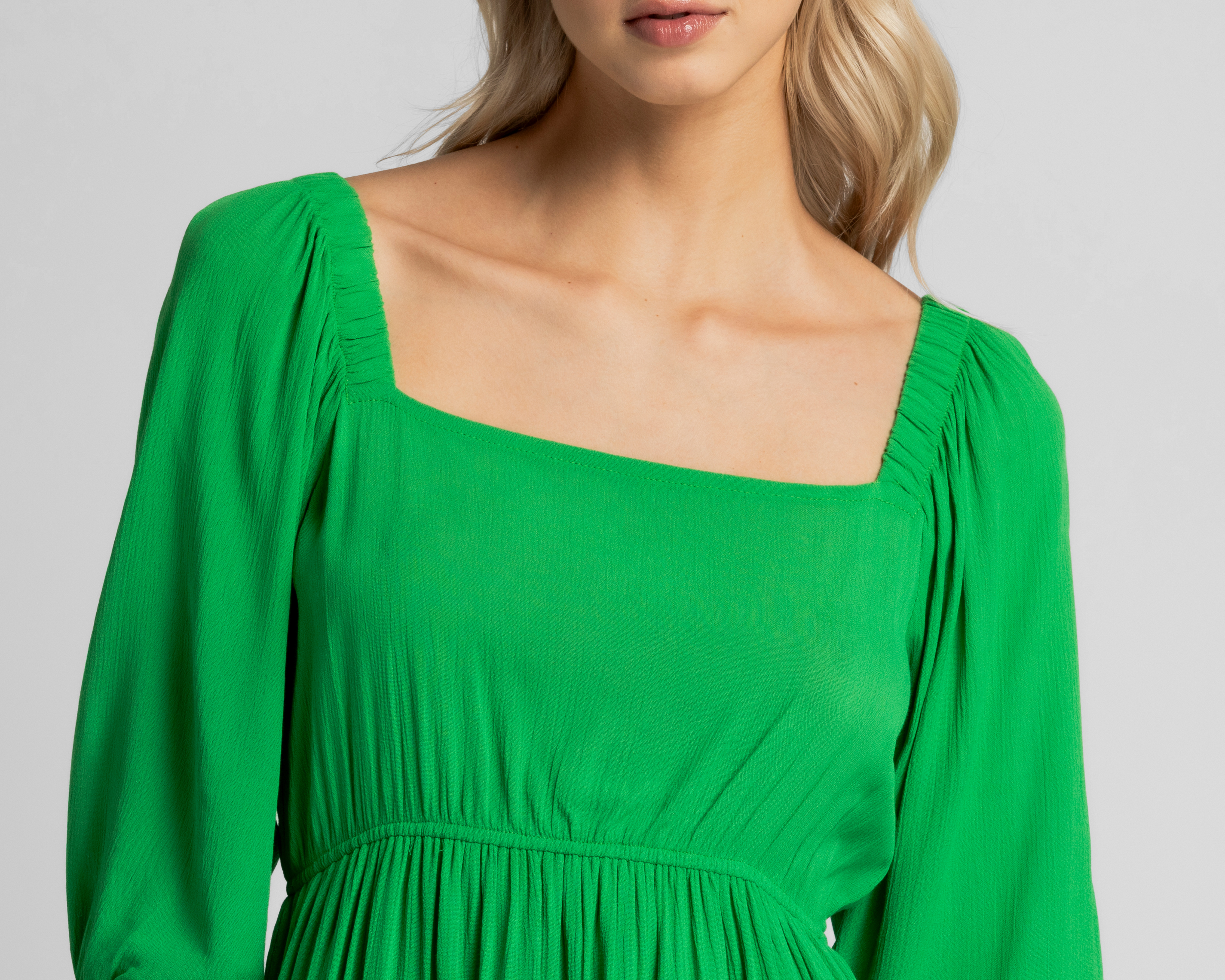 Foto 5 pulgar | Foto 4 | Vestido Casual Refill Verde Manga 3/4 Refill