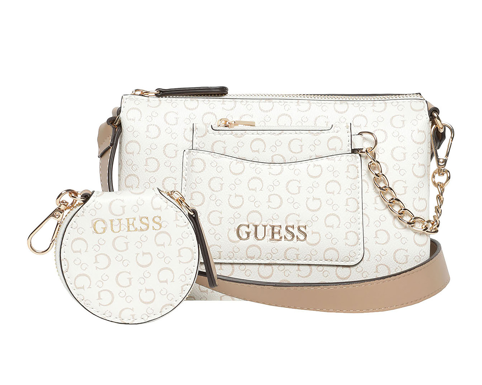 Foto 2 | Foto 2 | Bolsa Cruzada Guess Bogue con Monedero