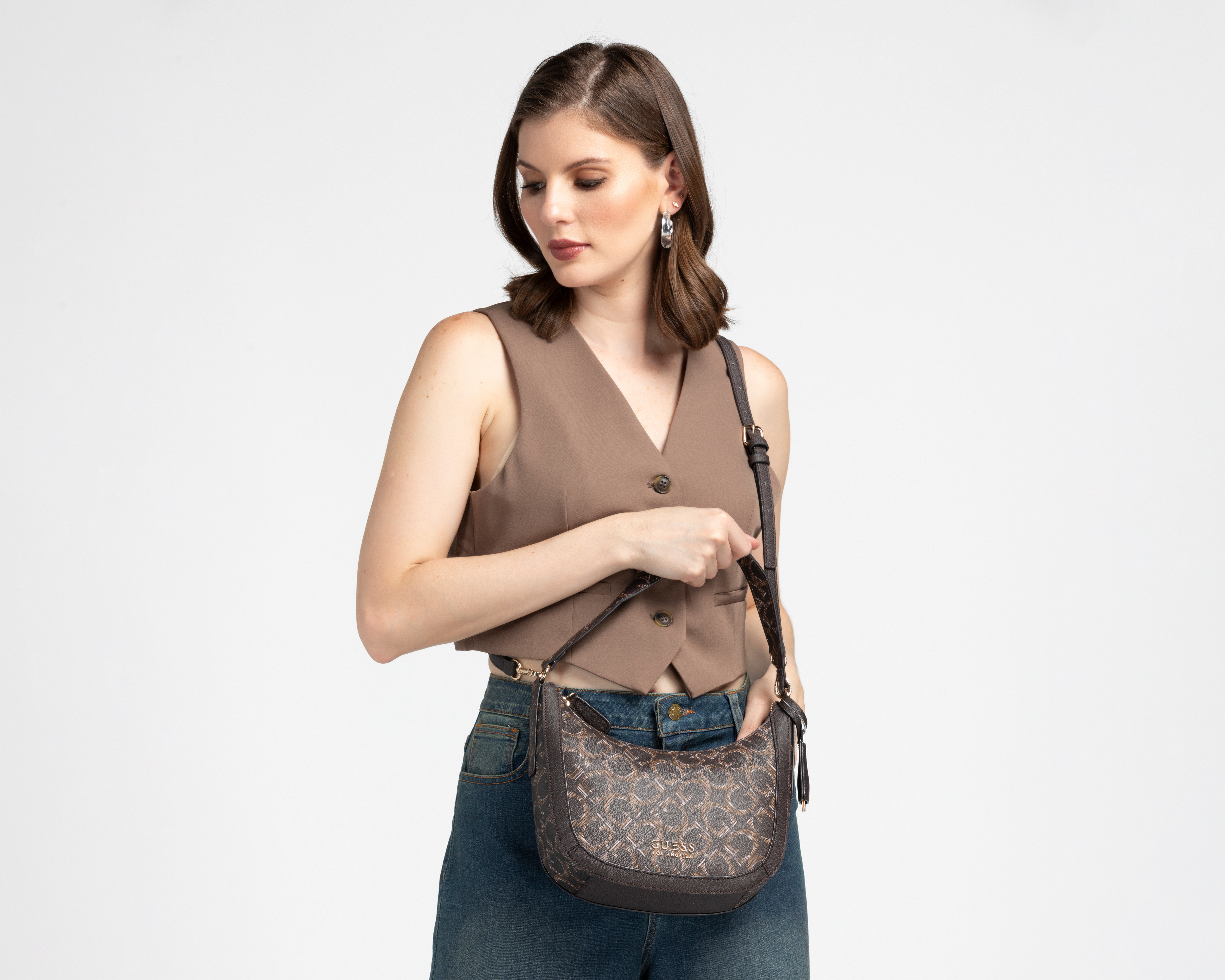 Foto 8 pulgar | Foto 6 | Bolsa de Hombro Guess Romilly