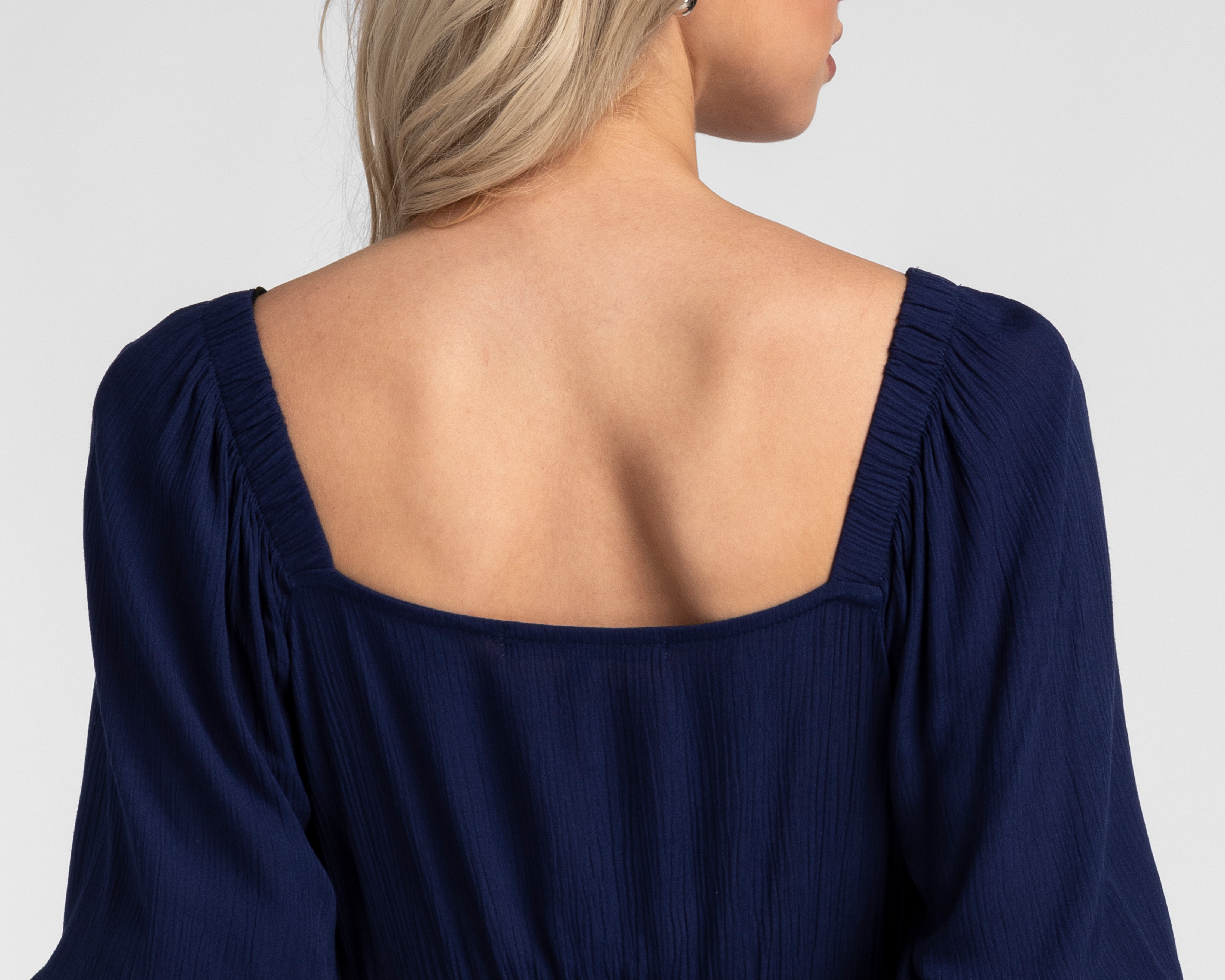 Foto 6 pulgar | Foto 5 | Vestido Casual Refill Manga 3/4 Azul Marino para Mujer