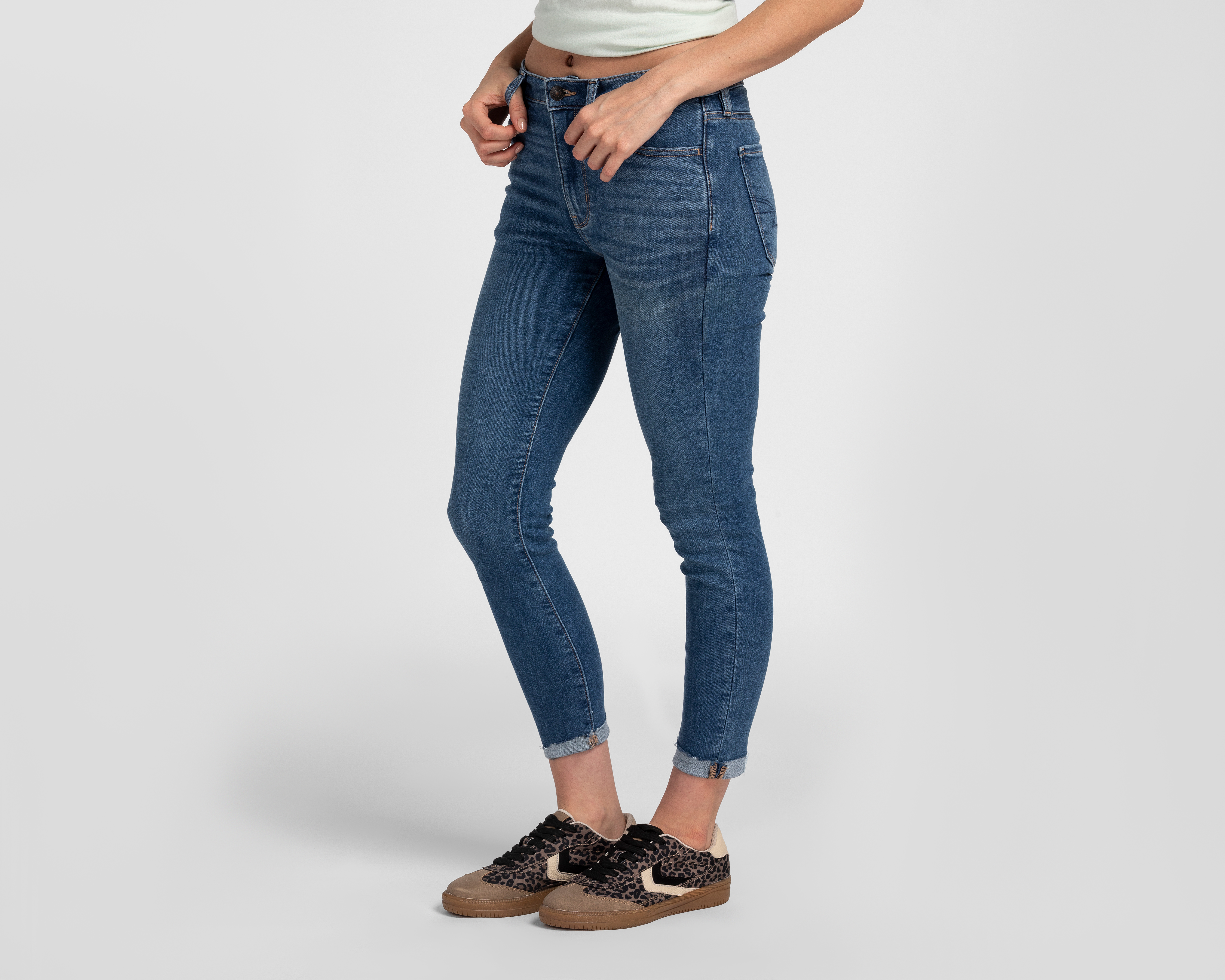 Foto 2 pulgar | Foto 1 | Jeans Jeggings Crop American Eagle Outfitters para Mujer
