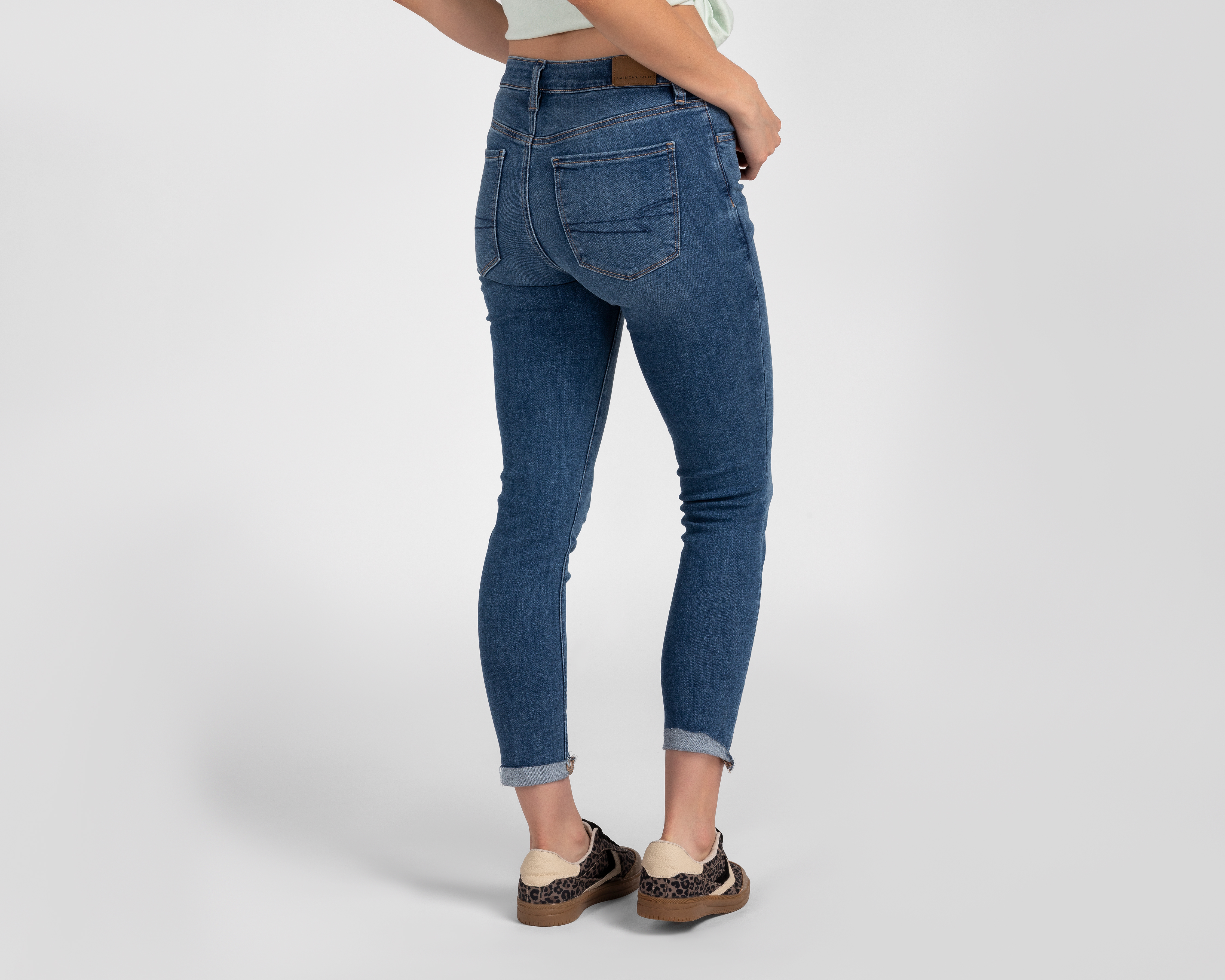 Foto 4 pulgar | Foto 3 | Jeans Jeggings Crop American Eagle Outfitters para Mujer