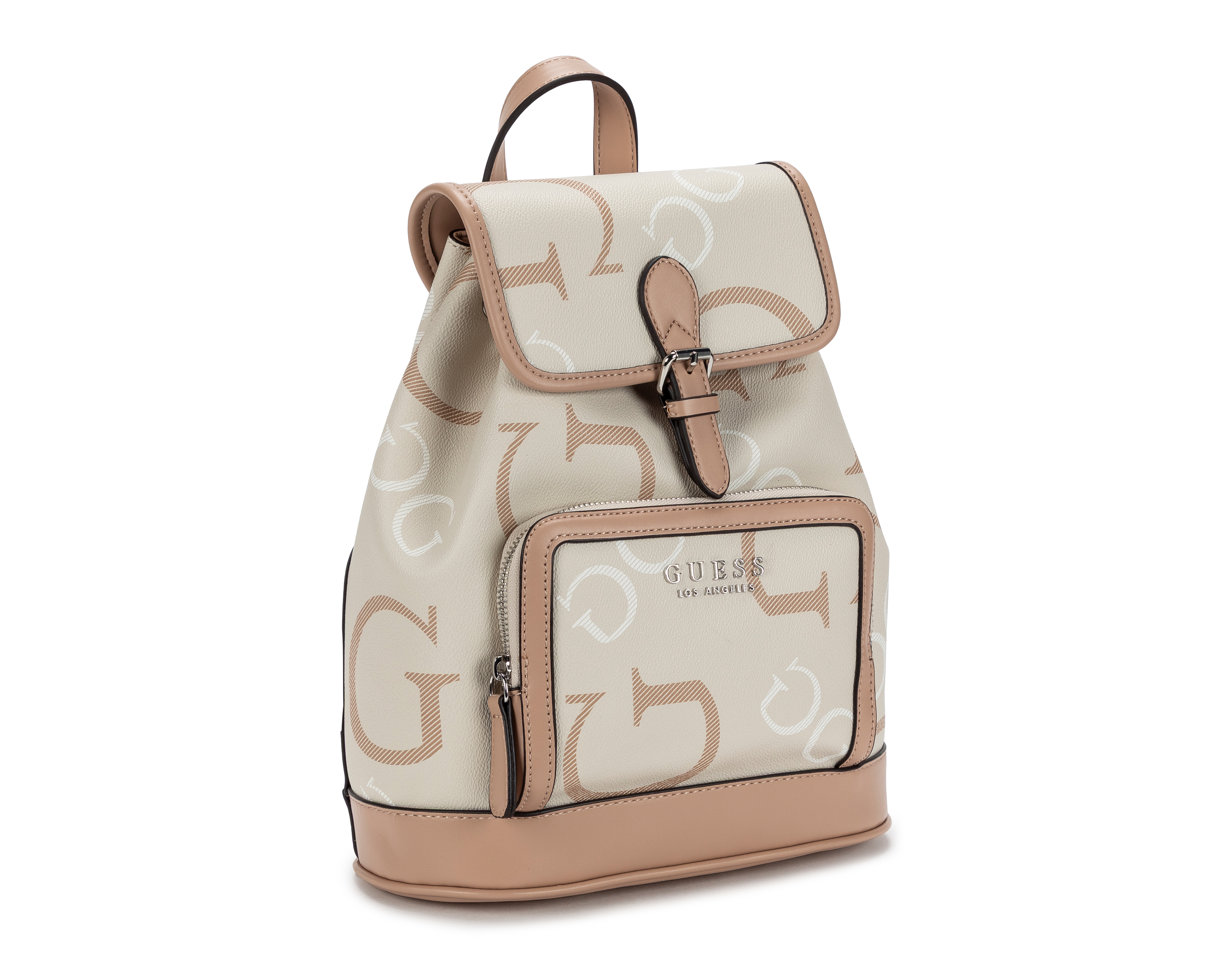 Foto 3 pulgar | Foto 2 | Mochila Guess Beige