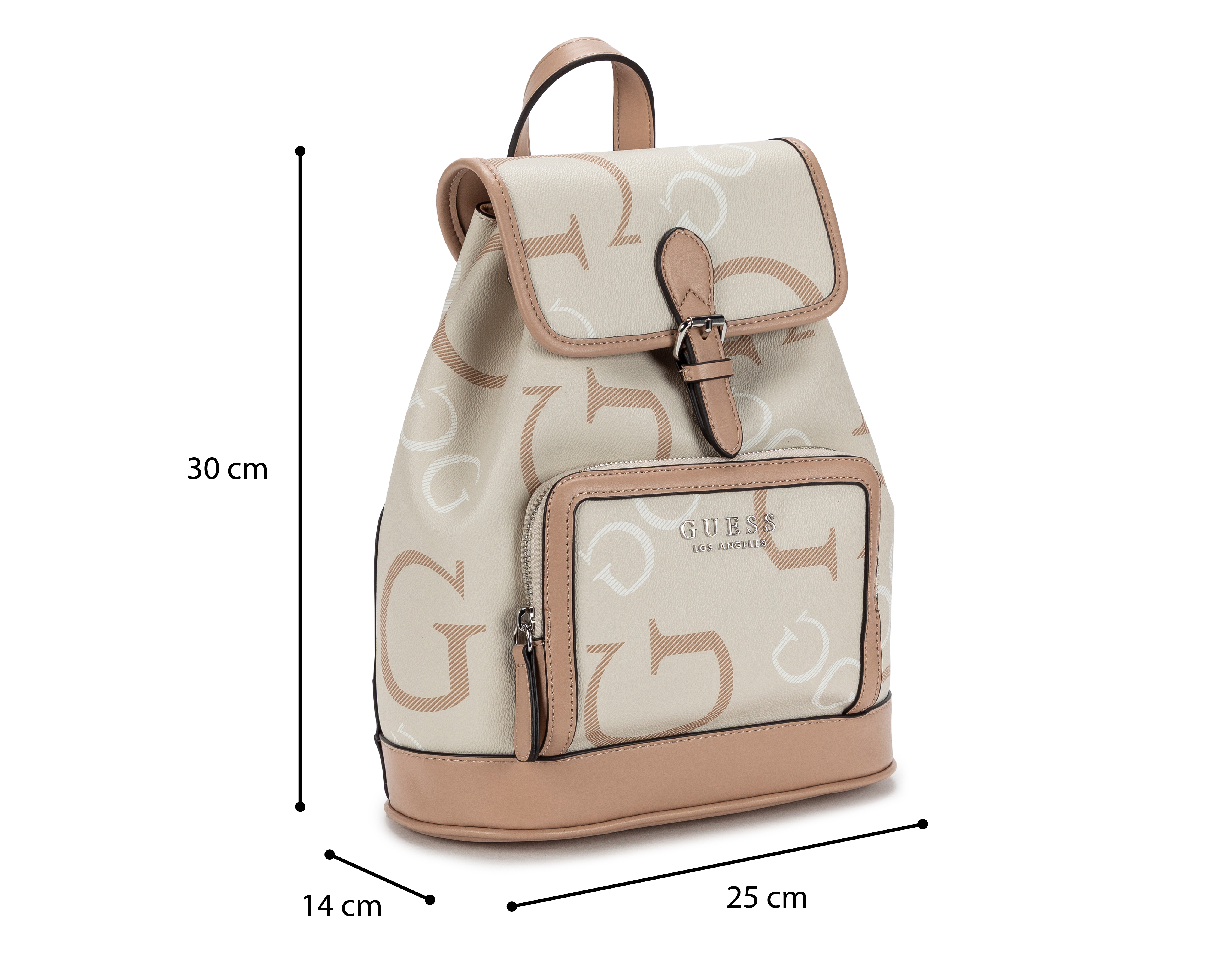 Foto 6 pulgar | Foto 5 | Mochila Guess Beige