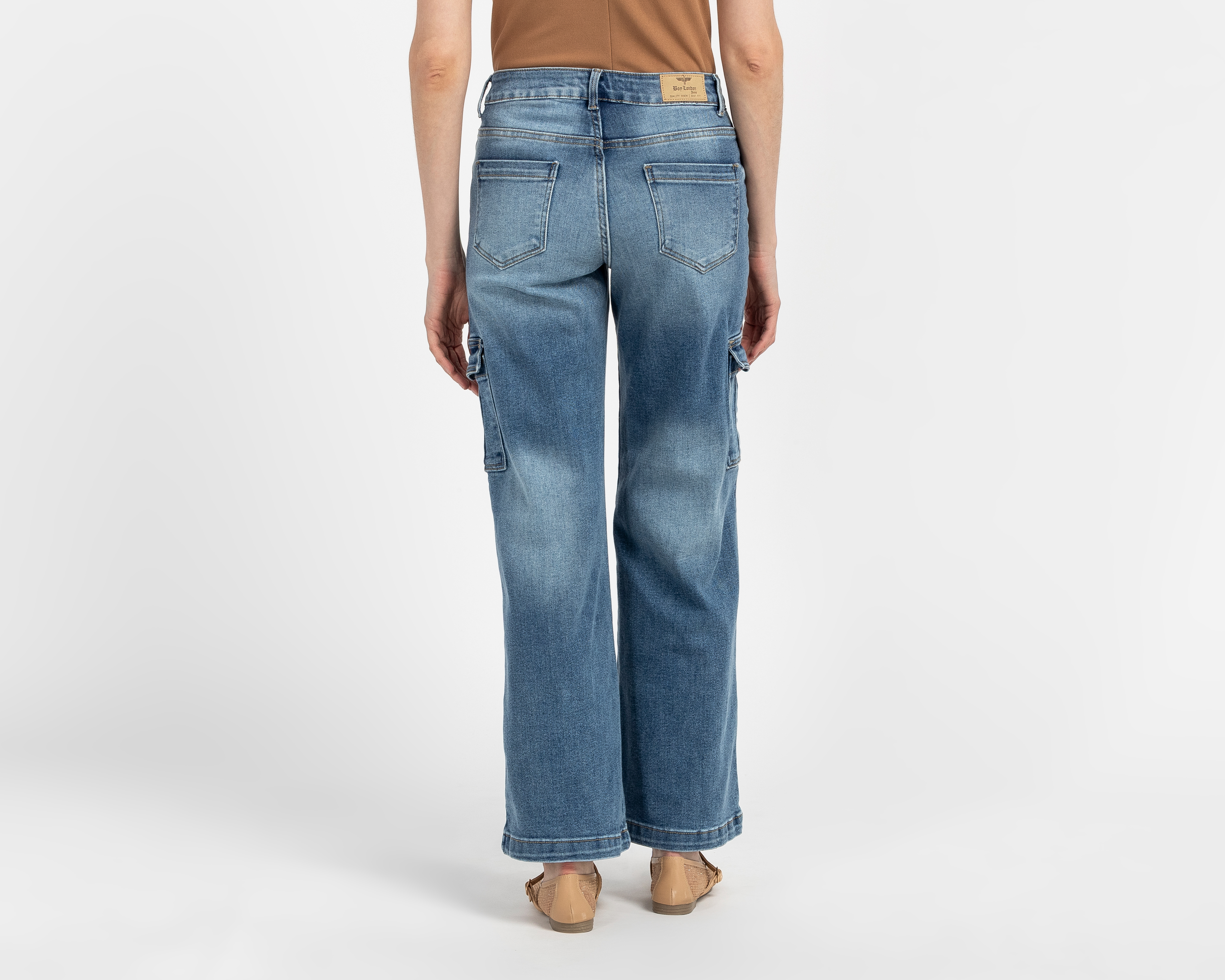 Foto 5 pulgar | Foto 4 | Jeans Wide Leg Boy London para Mujer