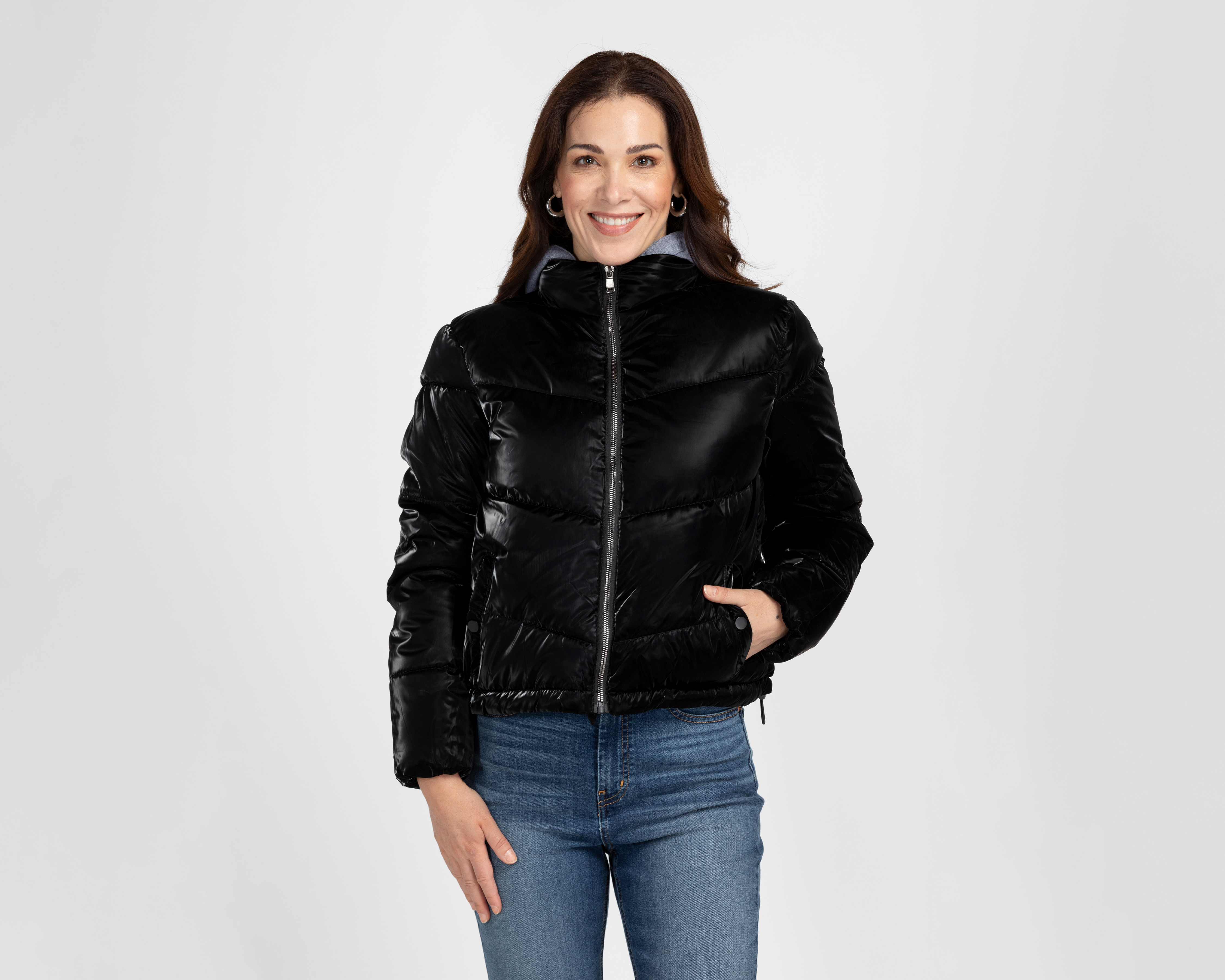 Chamarra con Capucha Roosevelt para Mujer