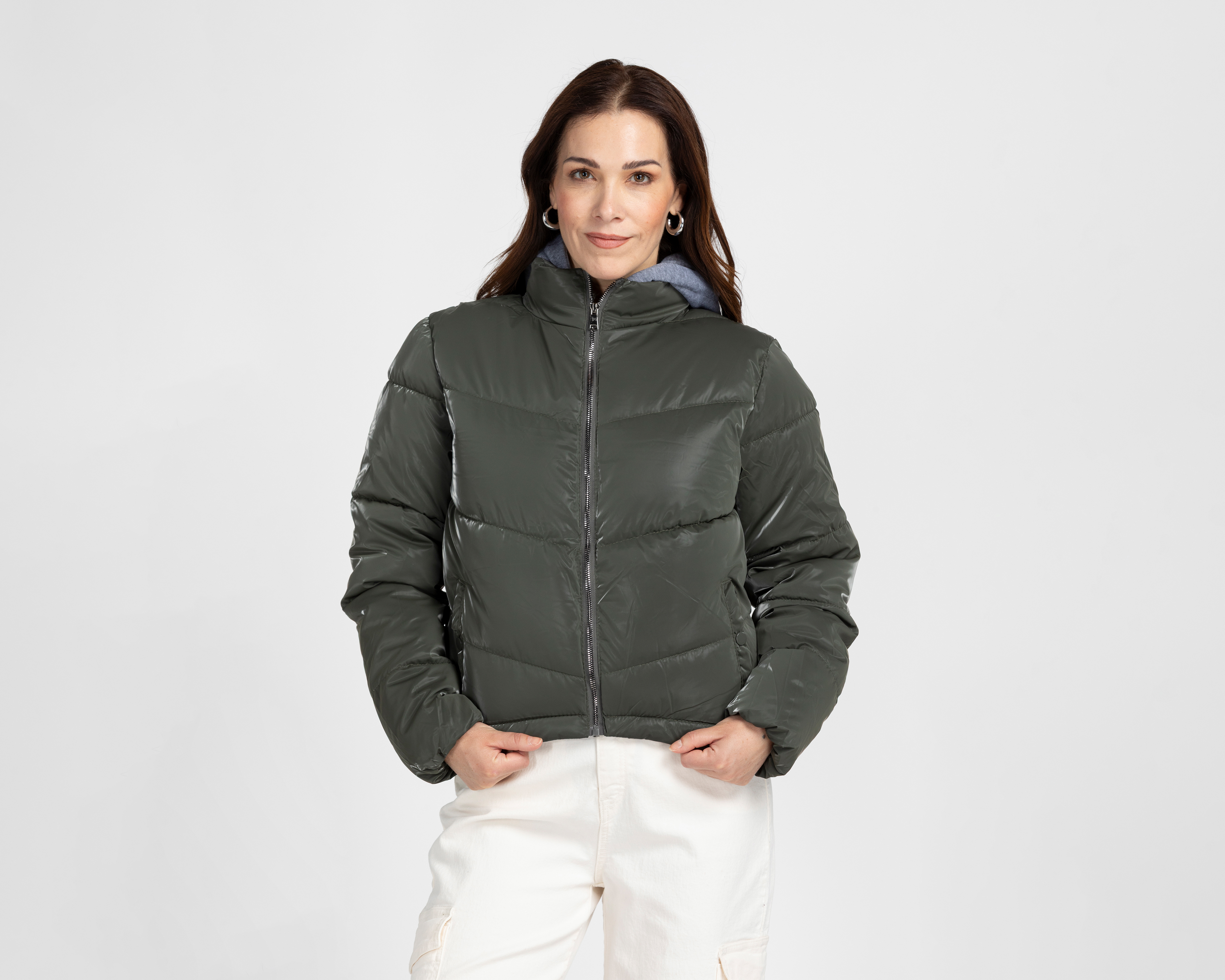 Chamarra con Capucha Roosevelt para Mujer