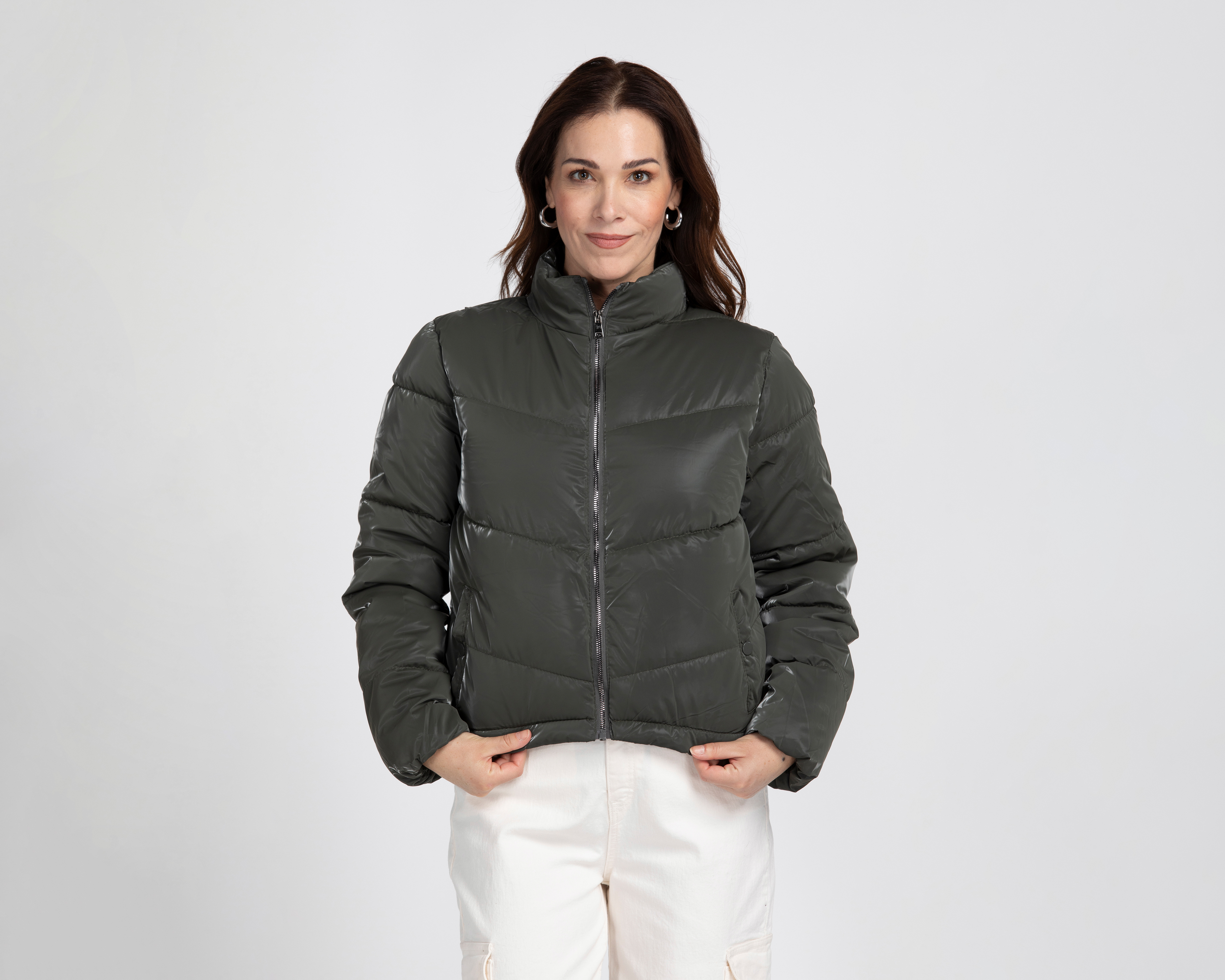 Foto 5 pulgar | Foto 4 | Chamarra con Capucha Roosevelt para Mujer