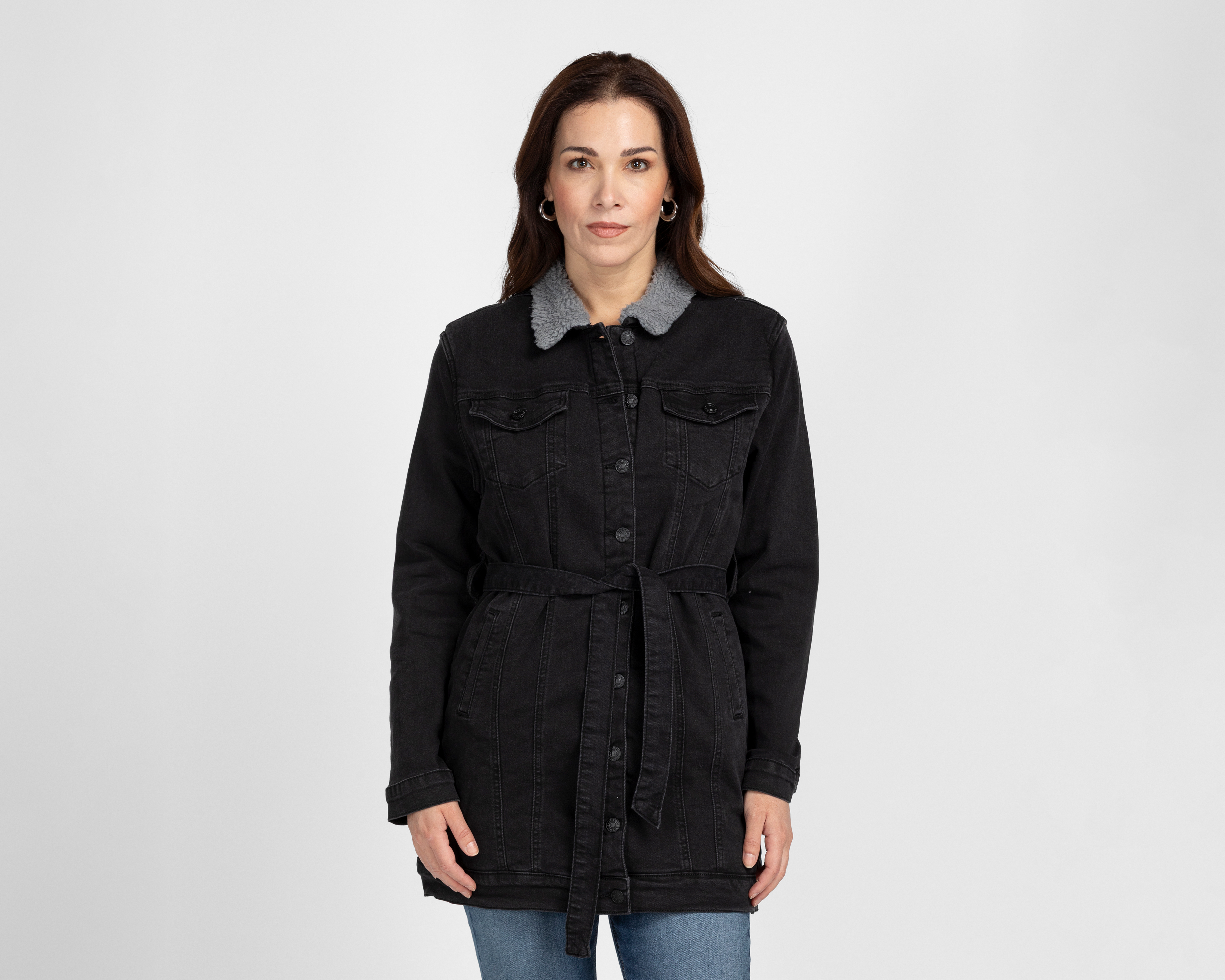 Chamarra Negra Roosevelt para Mujer