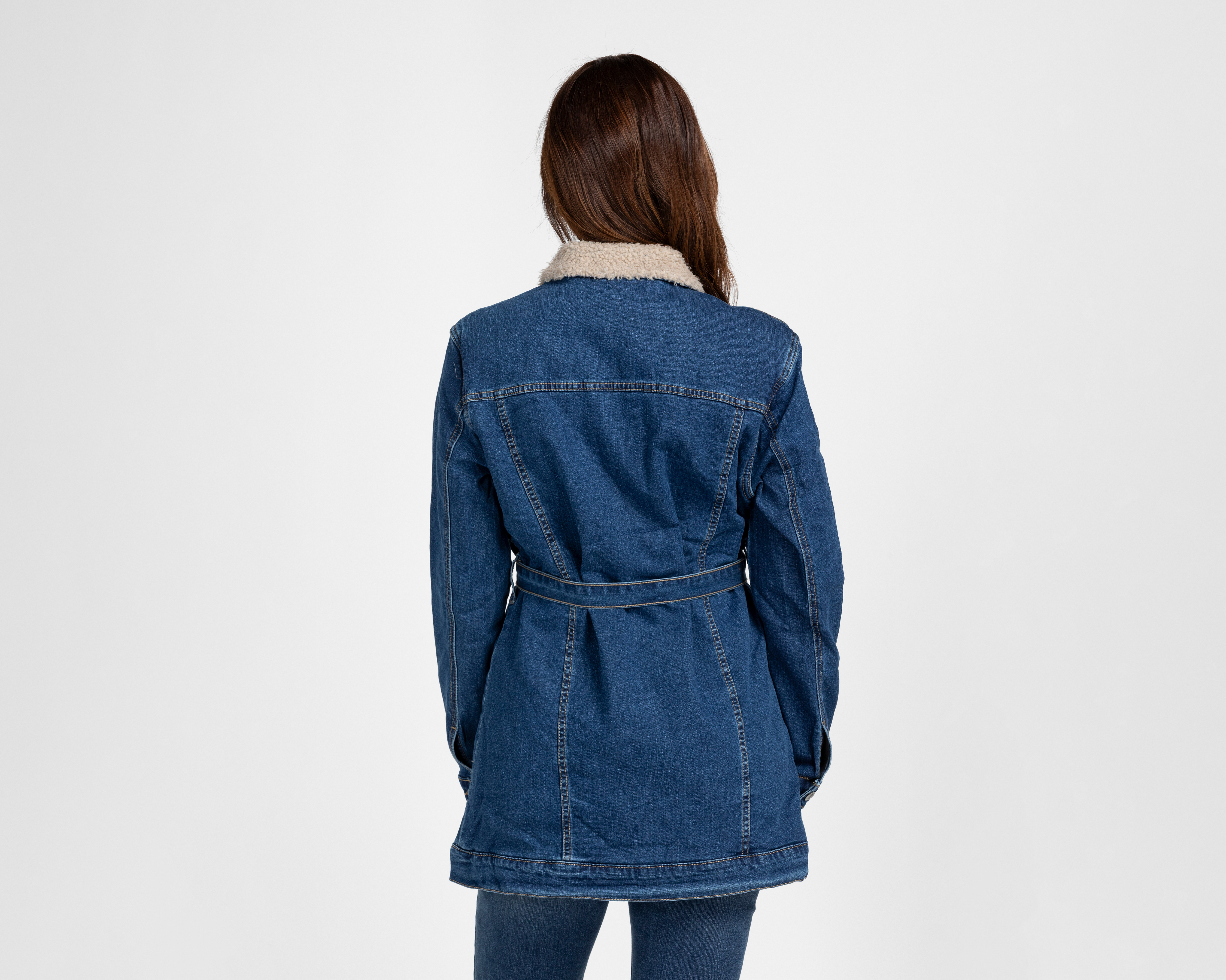 Foto 3 | Foto 3 | Chamarra Azul Roosevelt para Mujer