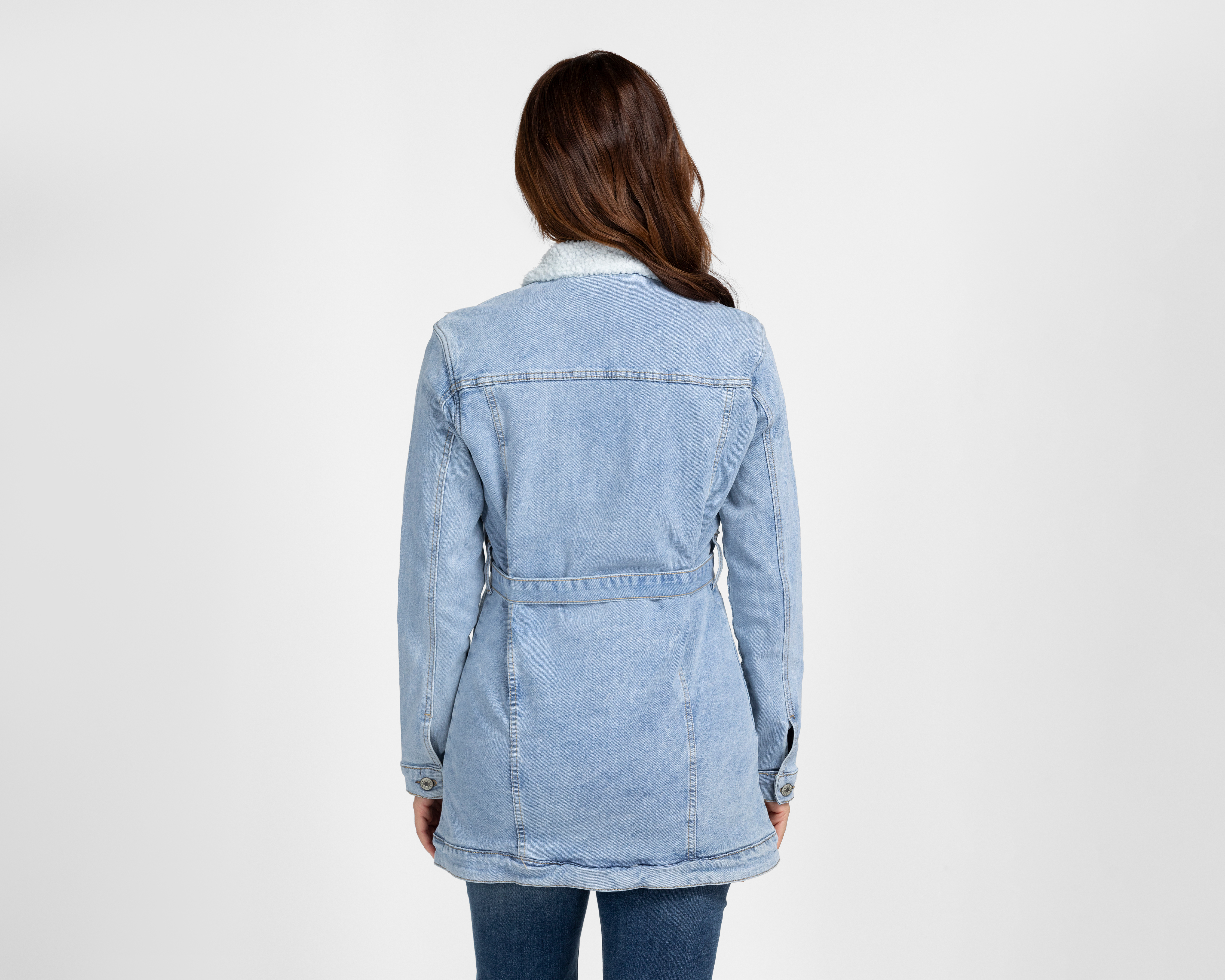 Foto 3 | Foto 3 | Chamarra Azul Roosevelt para Mujer