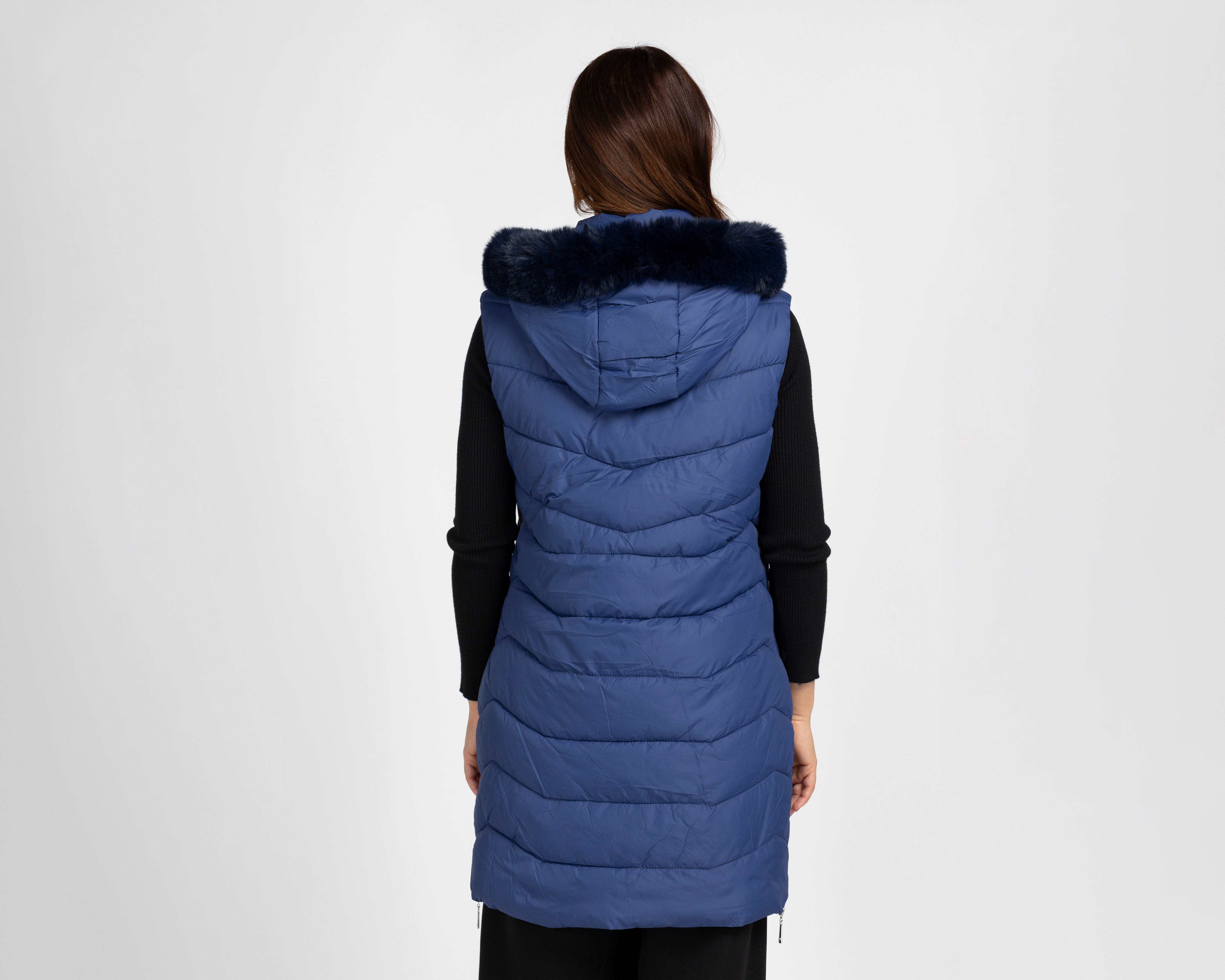 Foto 4 pulgar | Foto 3 | Chaleco Largo Roosevelt para Mujer