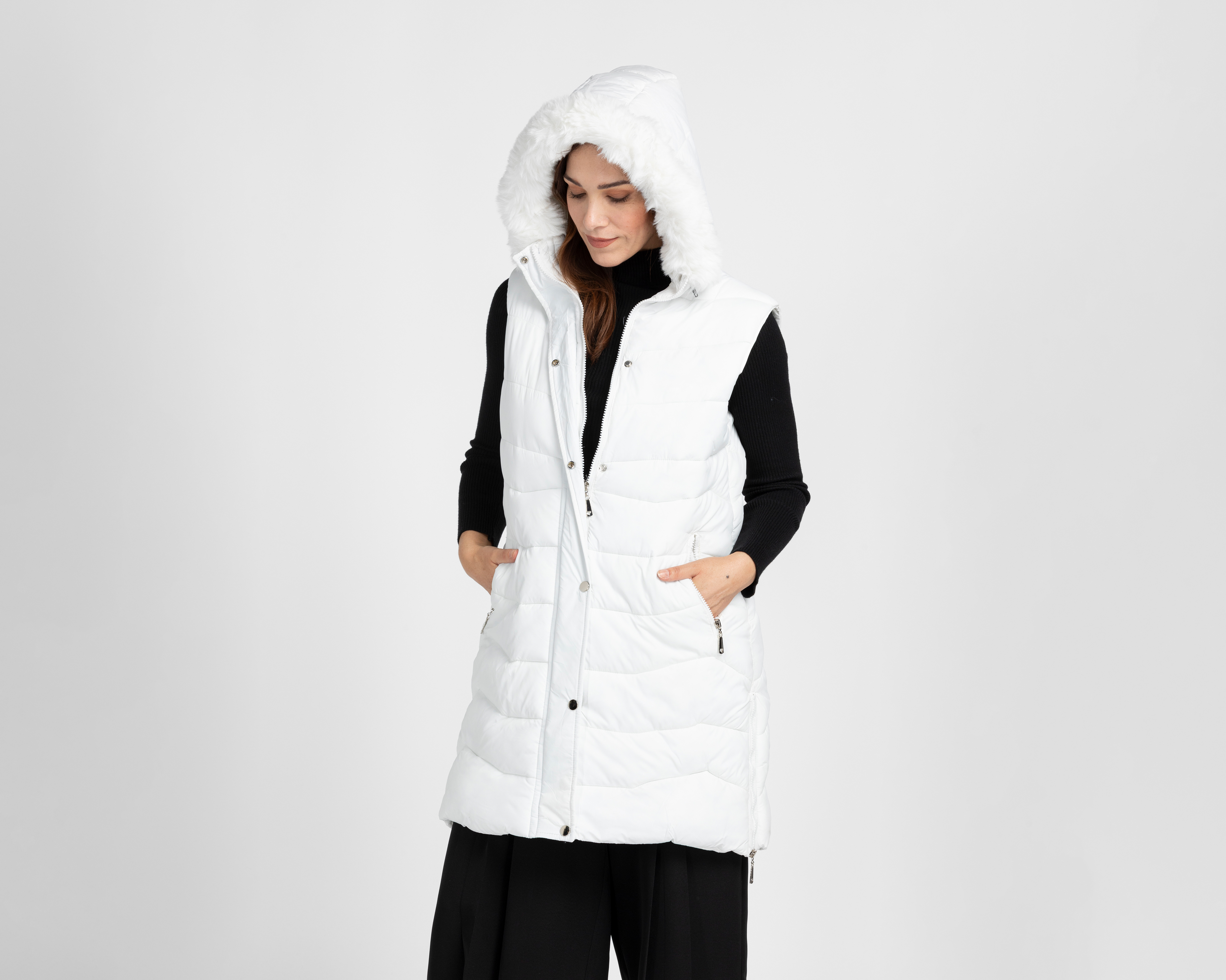 Chaleco Largo Roosevelt para Mujer