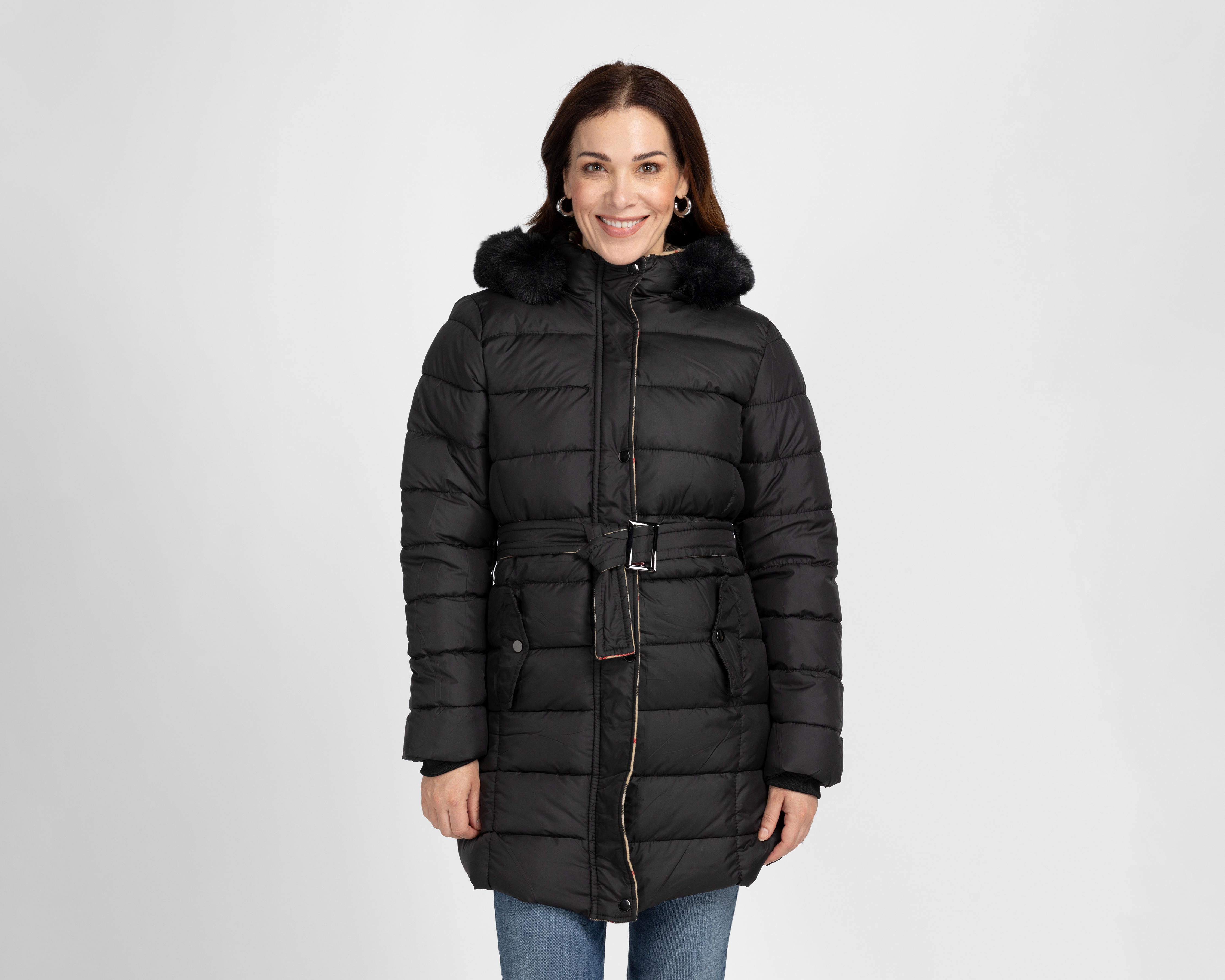 Chamarra con Capucha Roosevelt para Mujer