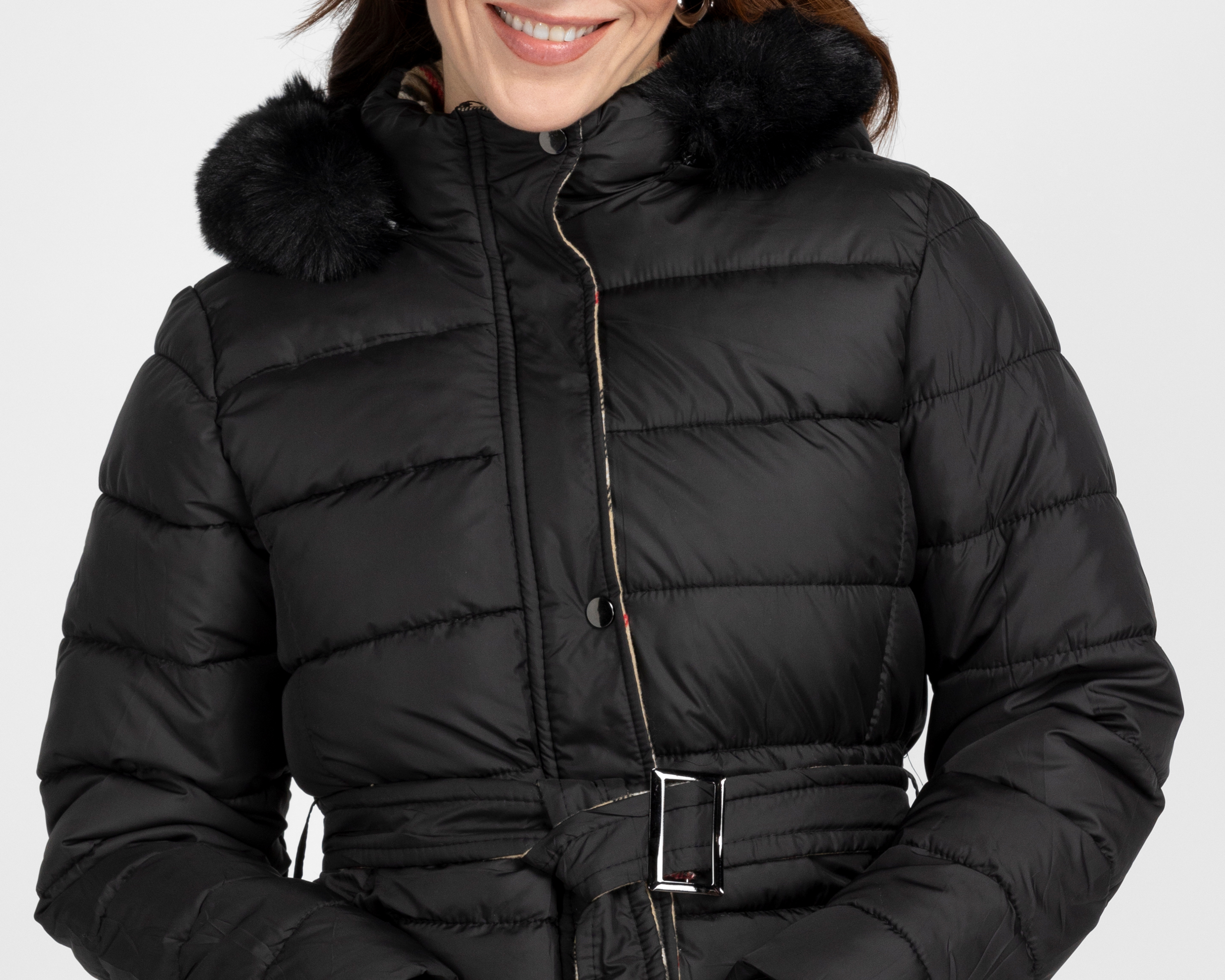 Foto 6 pulgar | Foto 5 | Chamarra con Capucha Roosevelt para Mujer