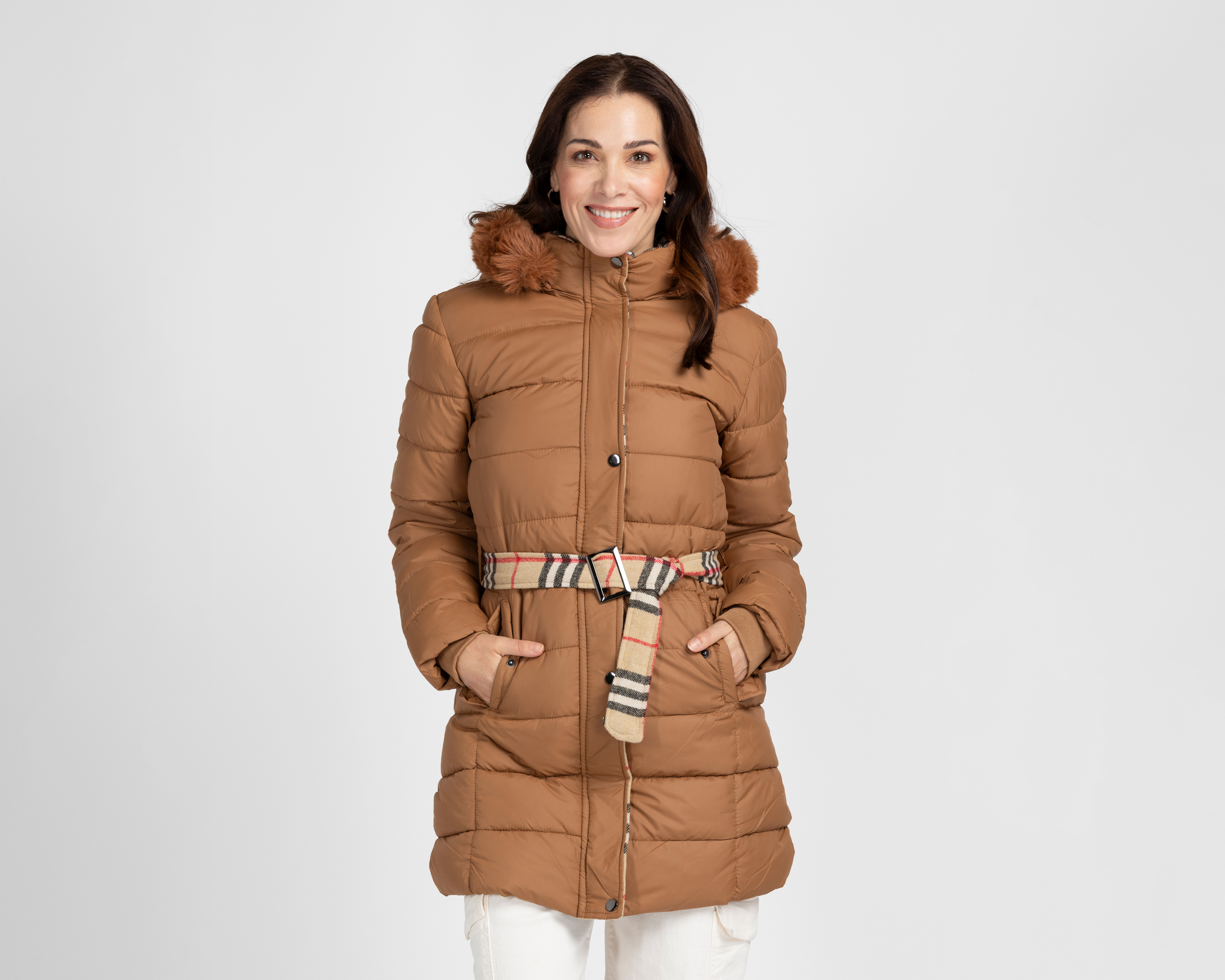 Chamarra con Capucha Roosevelt para Mujer