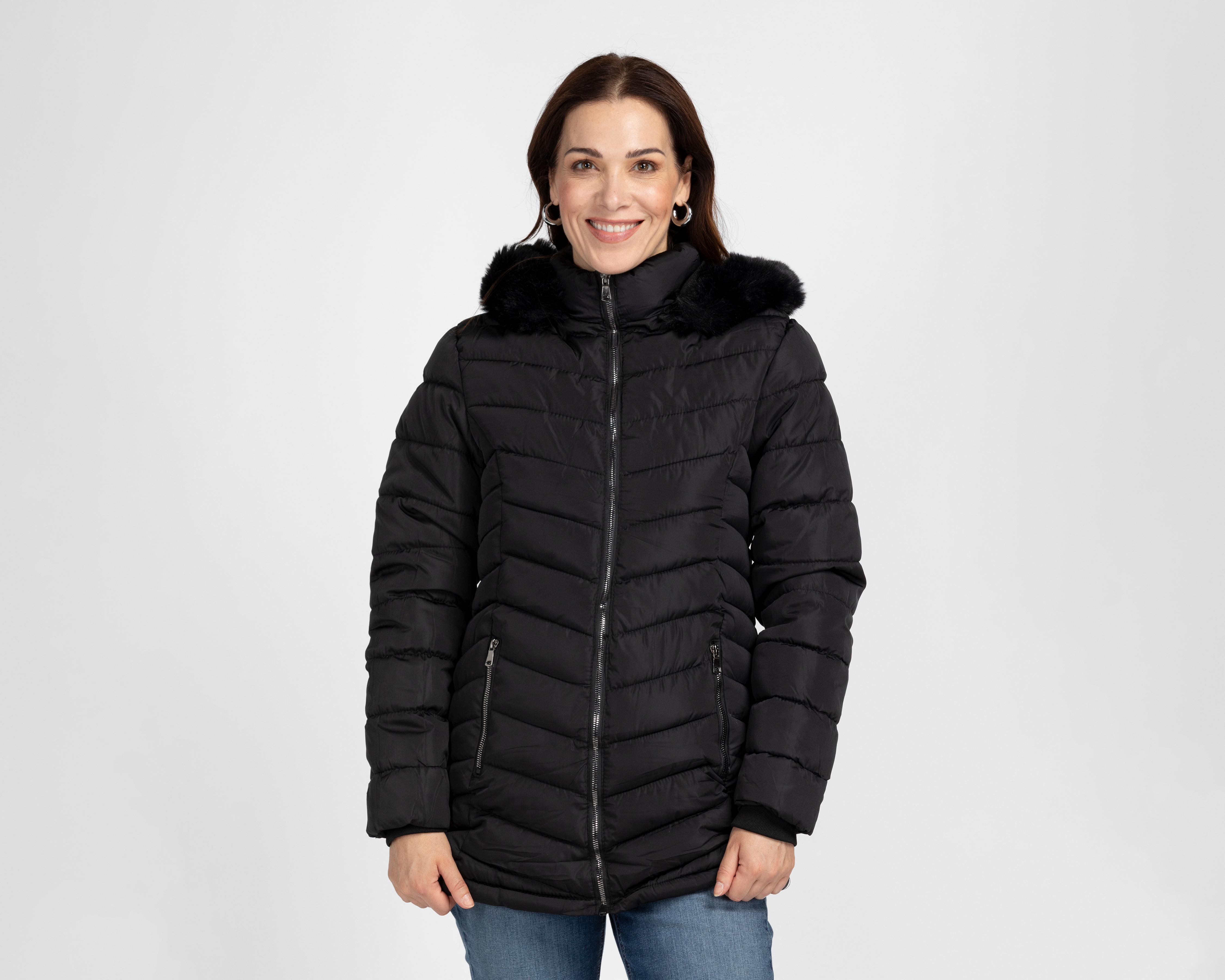 Foto 2 pulgar | Foto 1 | Chamarra Capitonada Roosevelt para Mujer