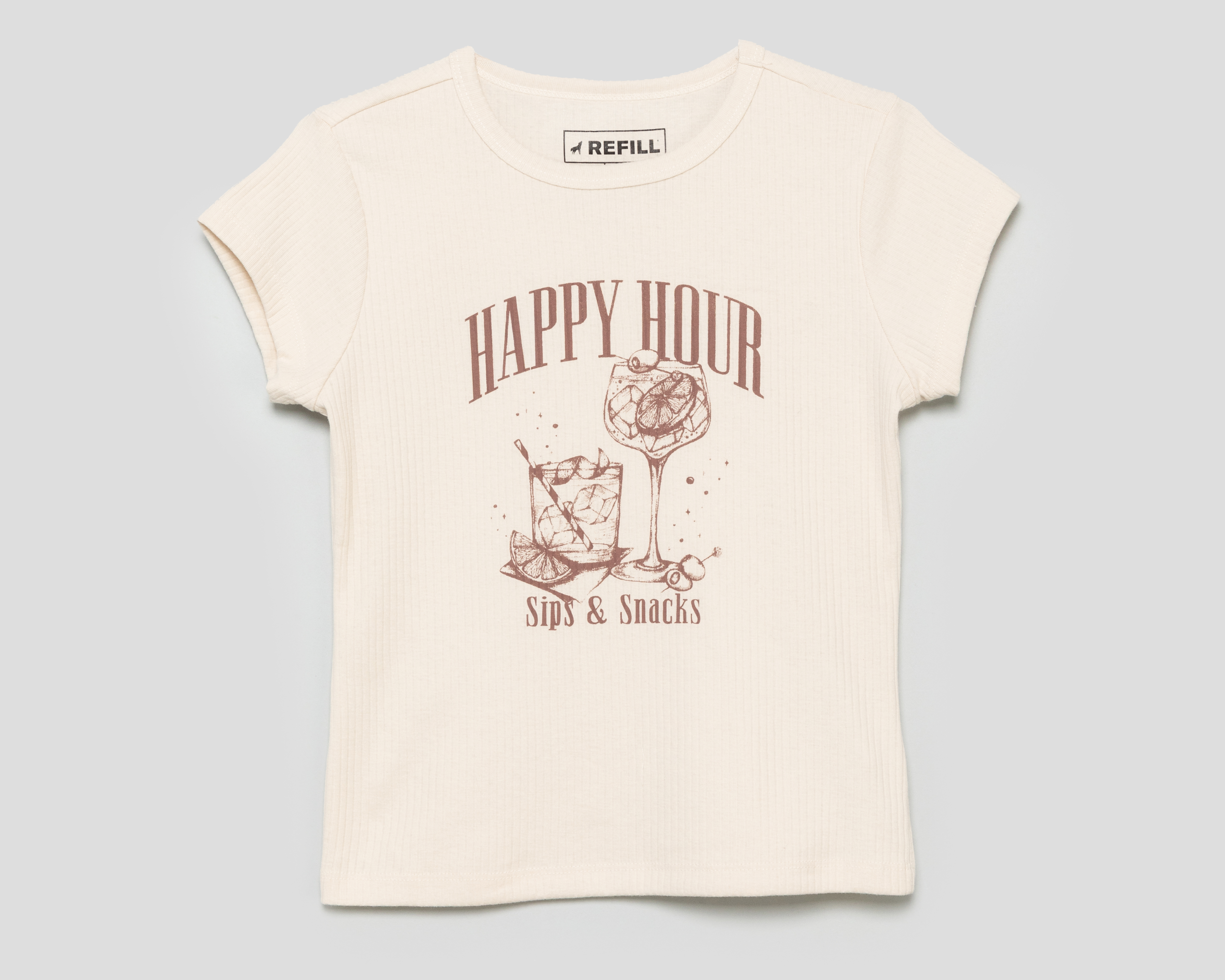 Foto 1 | Foto 1 | Playera Cuello Redondo Refill para Mujer