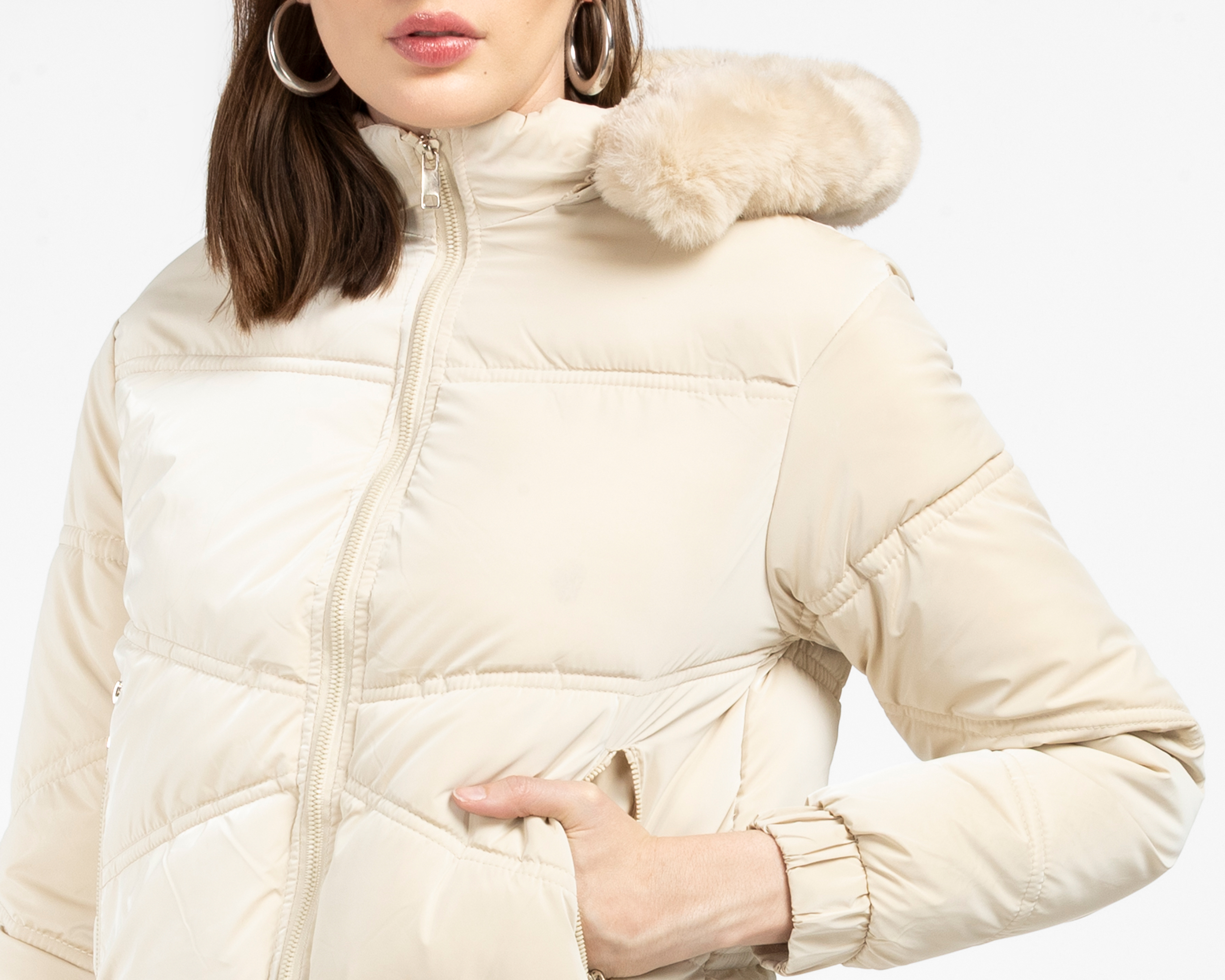 Foto 5 pulgar | Foto 4 | Chamarra con Capucha Bebe para Mujer