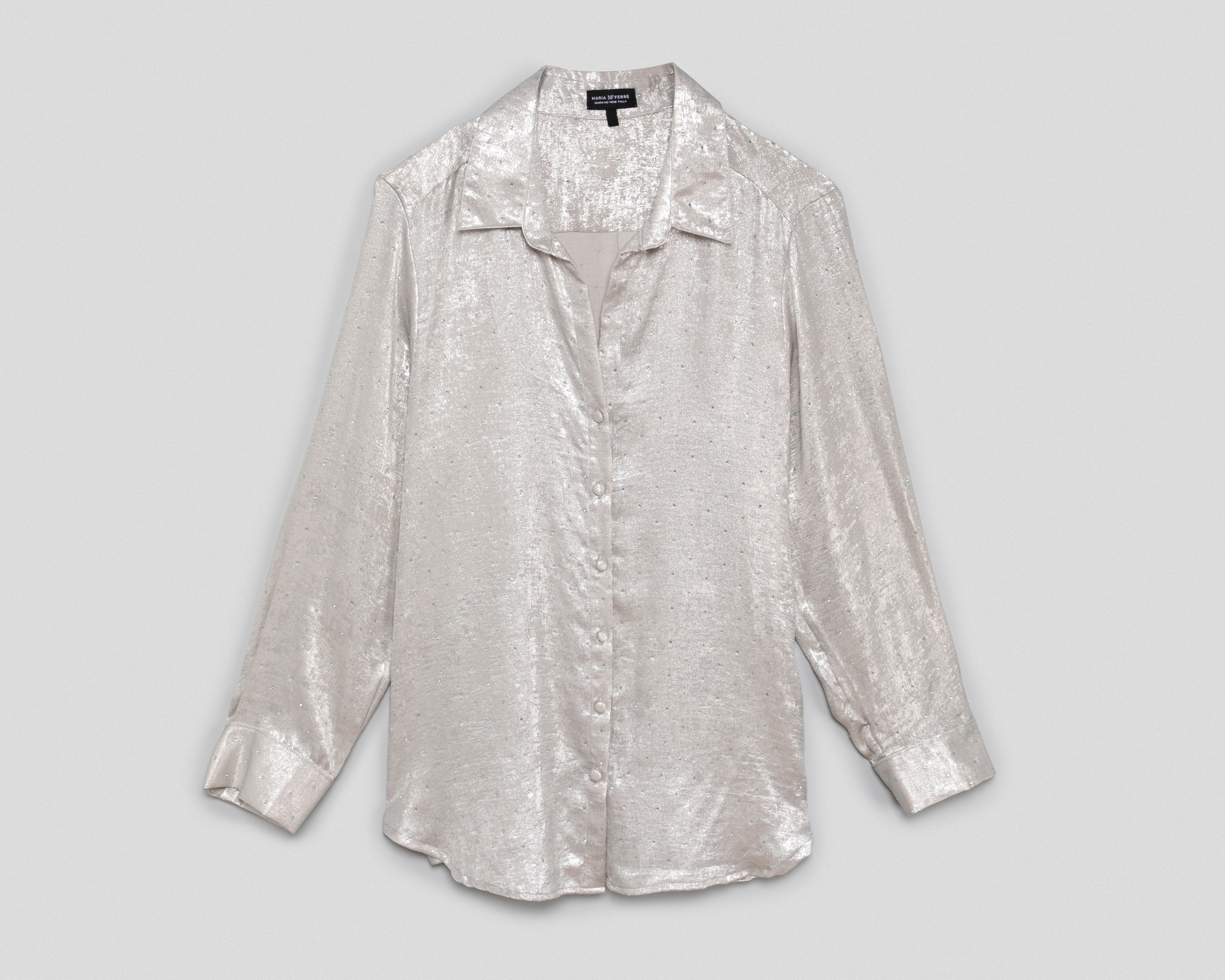 Foto 1 | Foto 1 | Blusa Plateada María Ferré para Mujer
