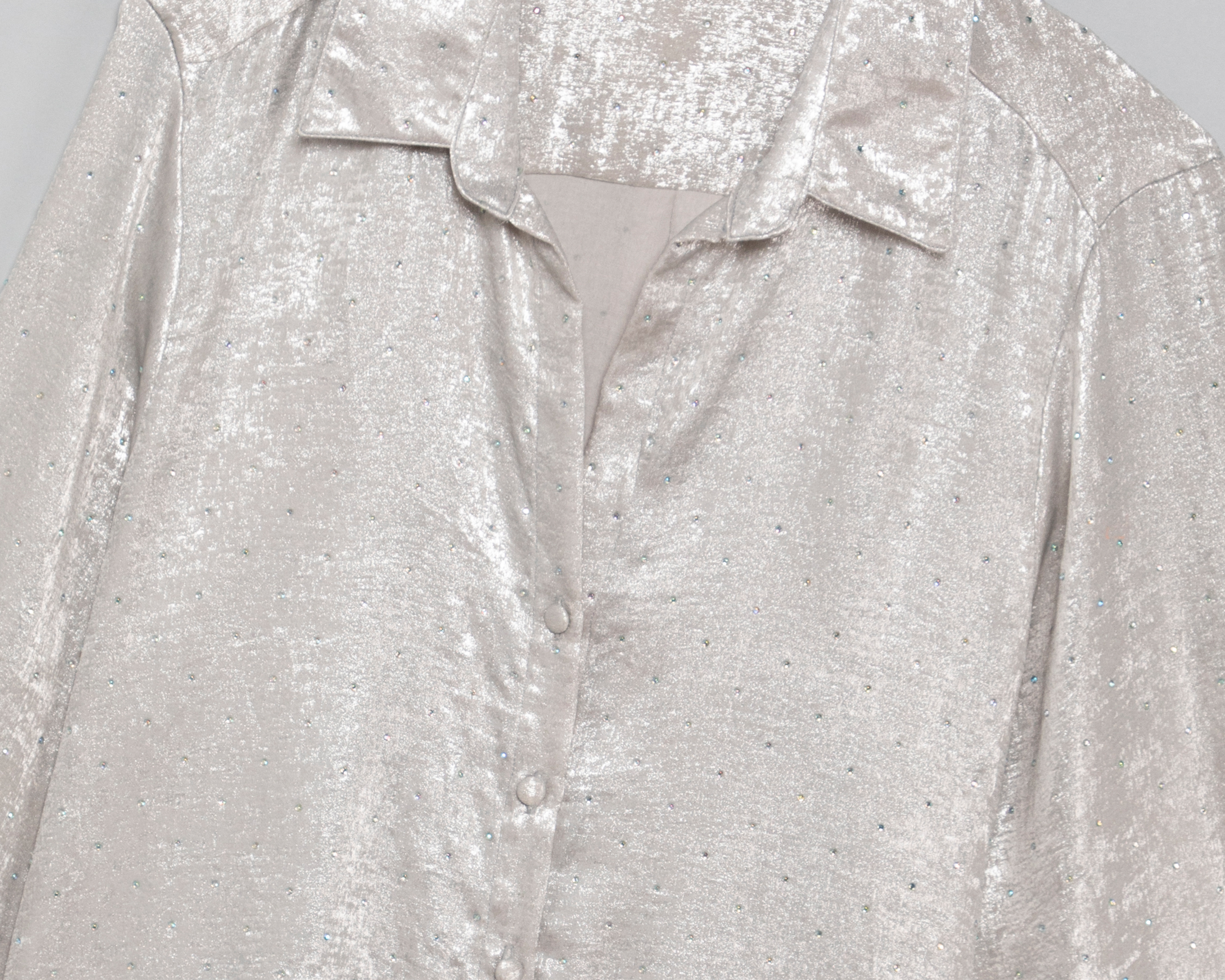 Foto 3 | Foto 3 | Blusa Plateada María Ferré para Mujer