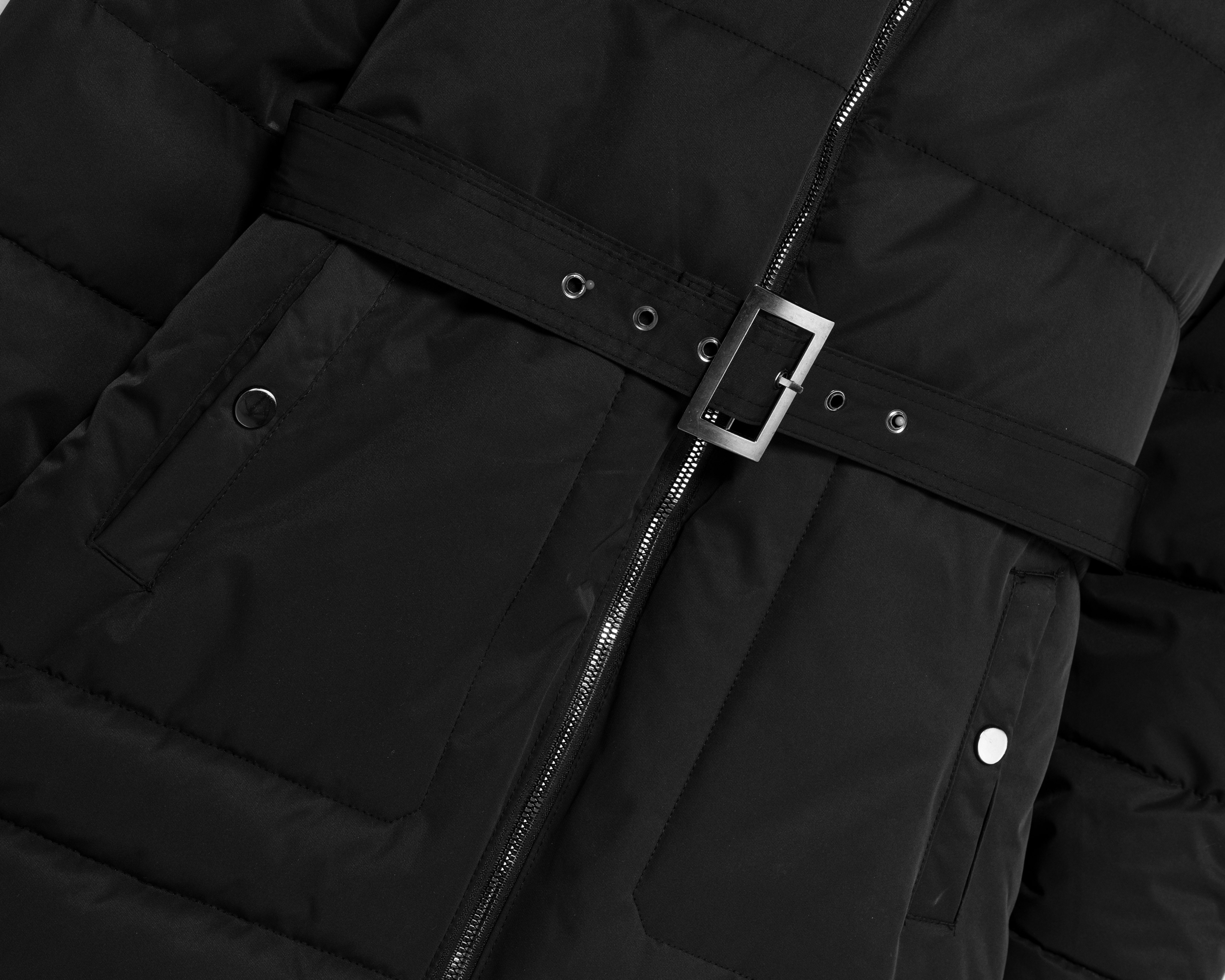 Foto 4 pulgar | Foto 3 | Chamarra Negra Ann Miller para Mujer