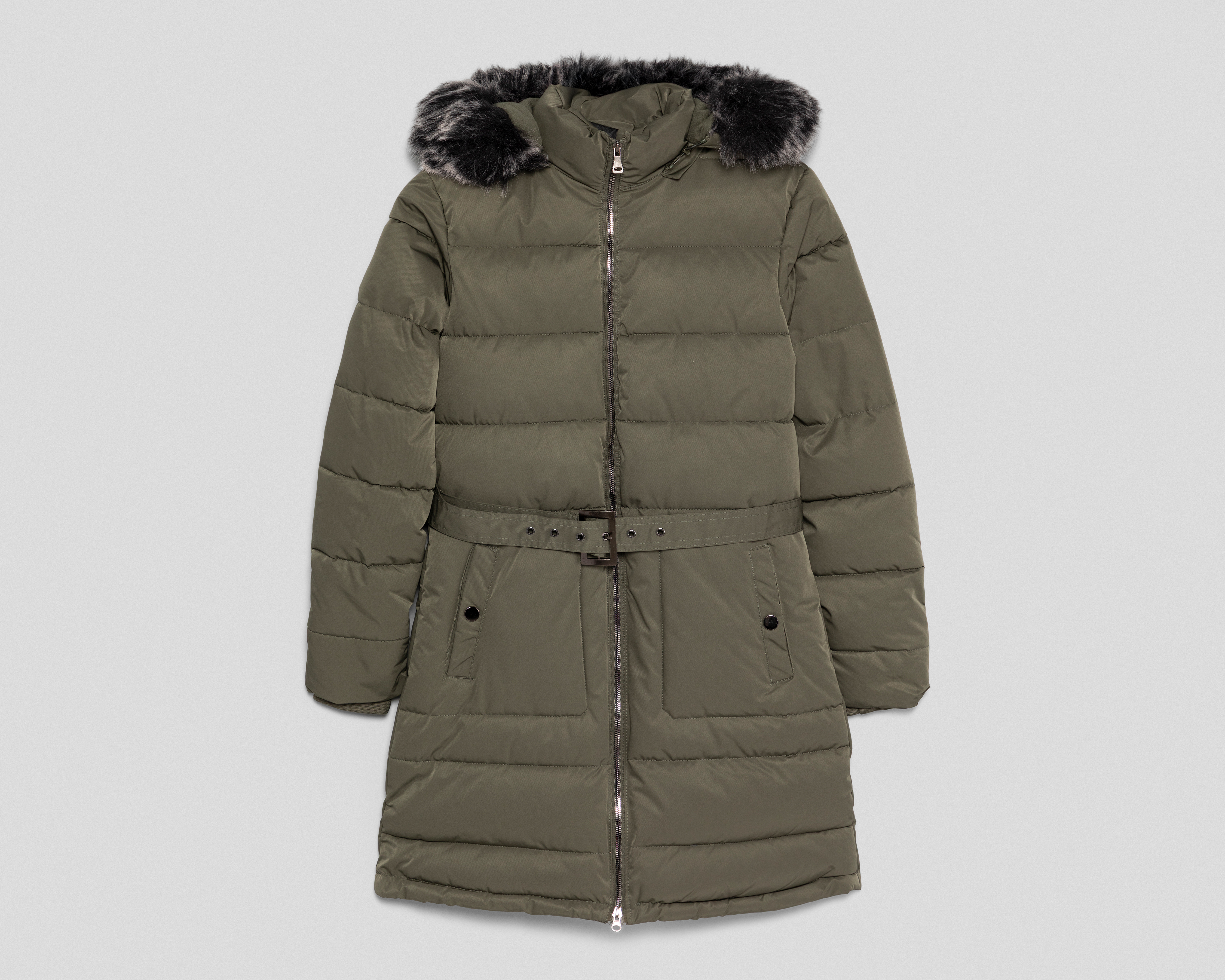 Foto 2 pulgar | Foto 1 | Chamarra Olivo Ann Miller para Mujer