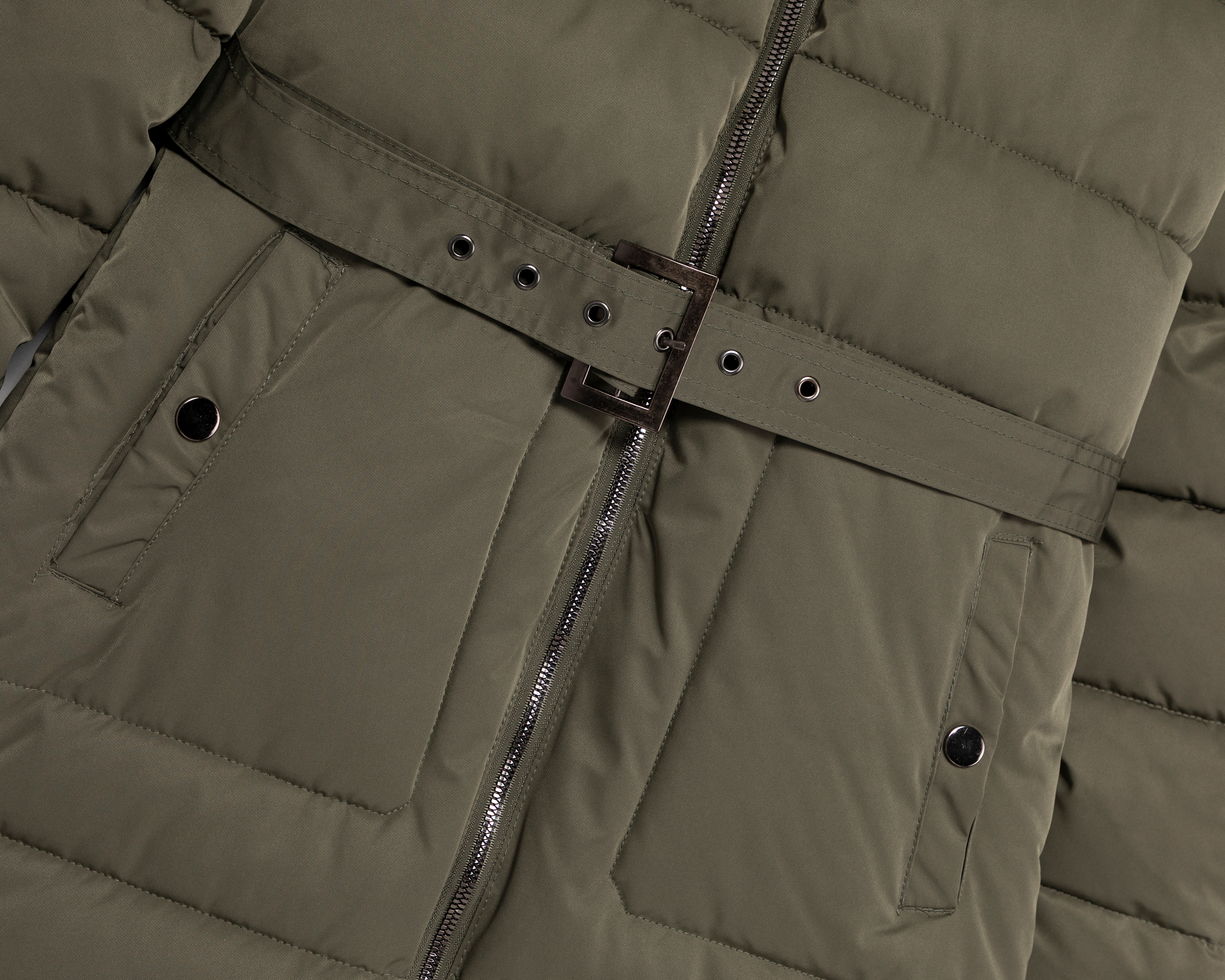 Foto 4 pulgar | Foto 3 | Chamarra Olivo Ann Miller para Mujer