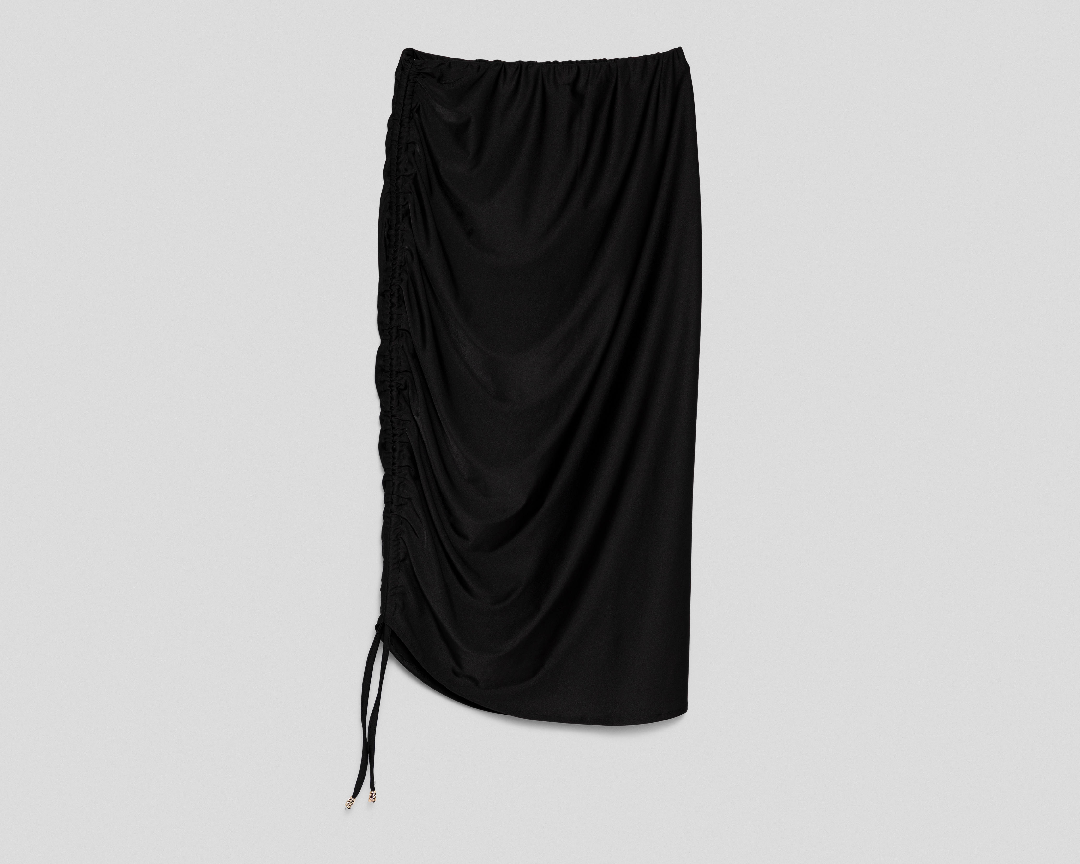 Falda Midi María Ferré Drapeada para Mujer