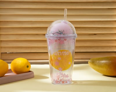 Foto 5 | Foto 6 | Vaso con Popote de Plástico 450 ml