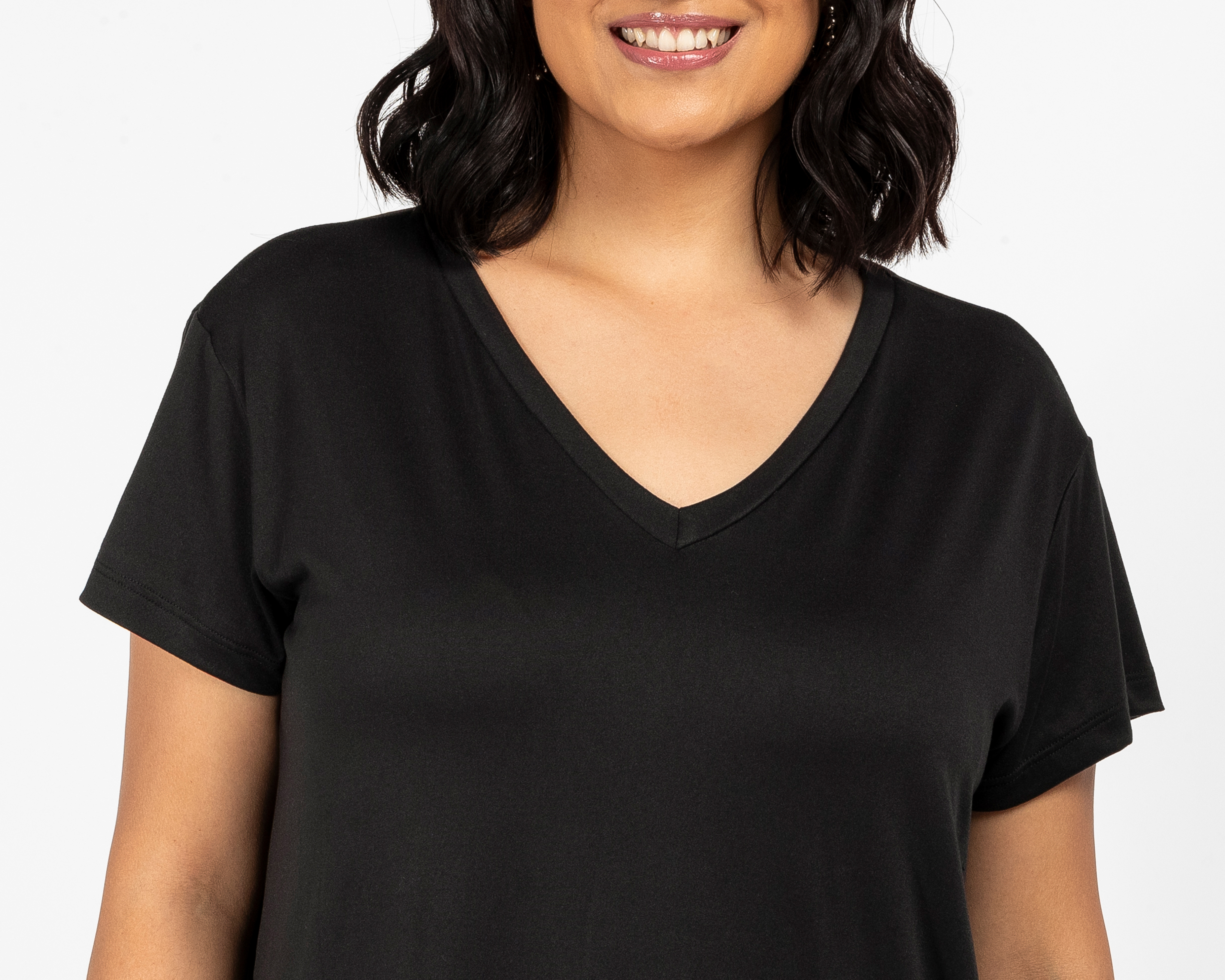 Foto 4 | Foto 4 | Playera Negra María Ferré para Mujer