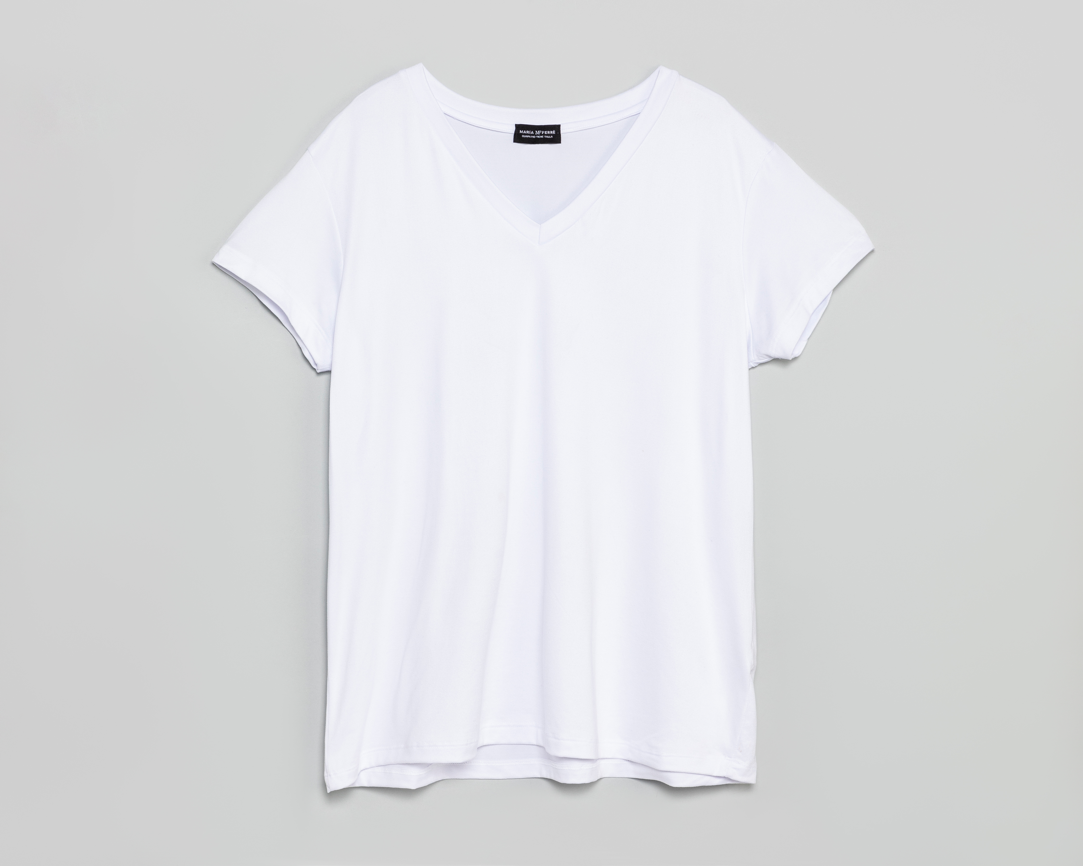 Foto 2 pulgar | Foto 1 | Playera Blanca María Ferré para Mujer