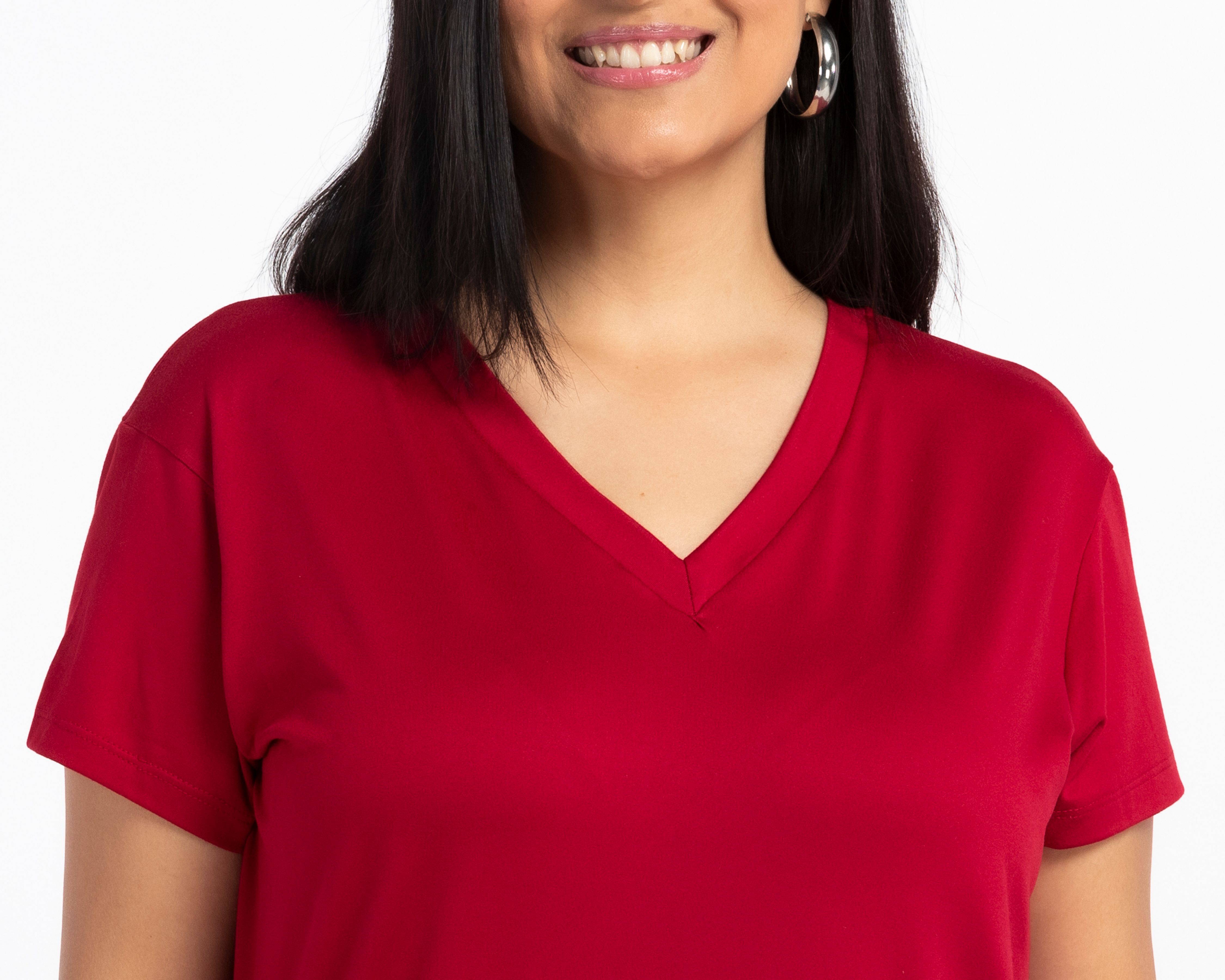 Foto 5 pulgar | Foto 4 | Playera Cuello V María Ferré para Mujer