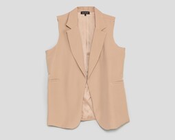 Chaleco Beige María Ferré para Mujer