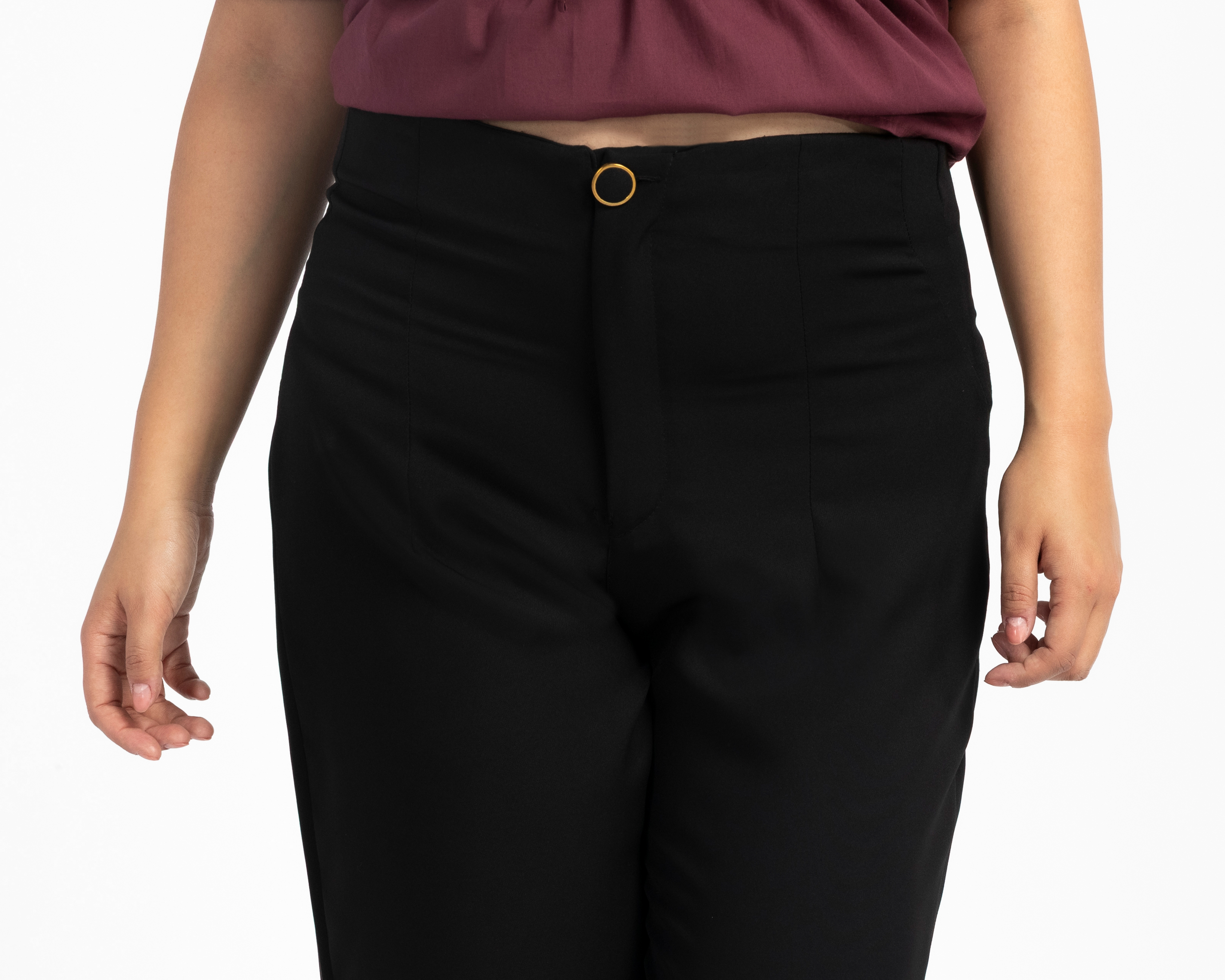 Foto 5 pulgar | Foto 4 | Pantalón de Vestir María Ferré Negro para Mujer