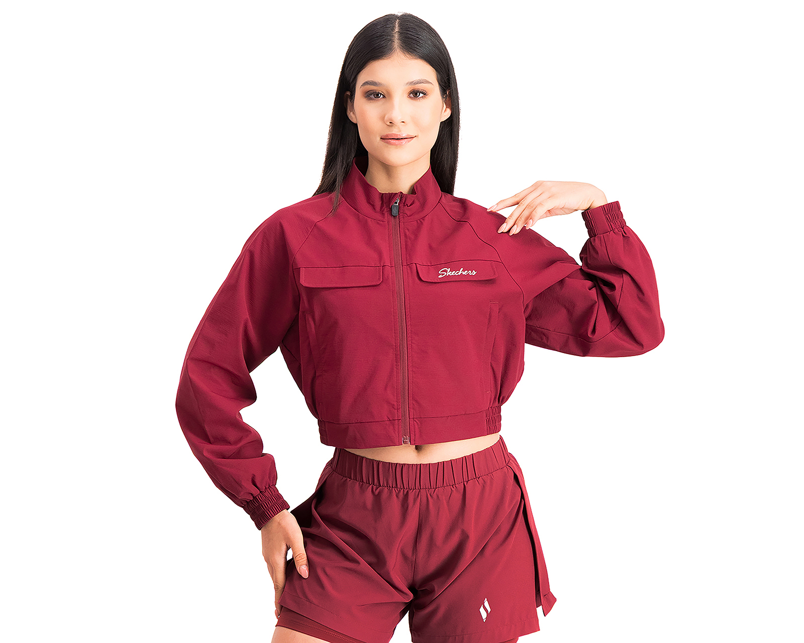 Foto 1 | Foto 1 | Chamarra Deportiva Skechers para Mujer