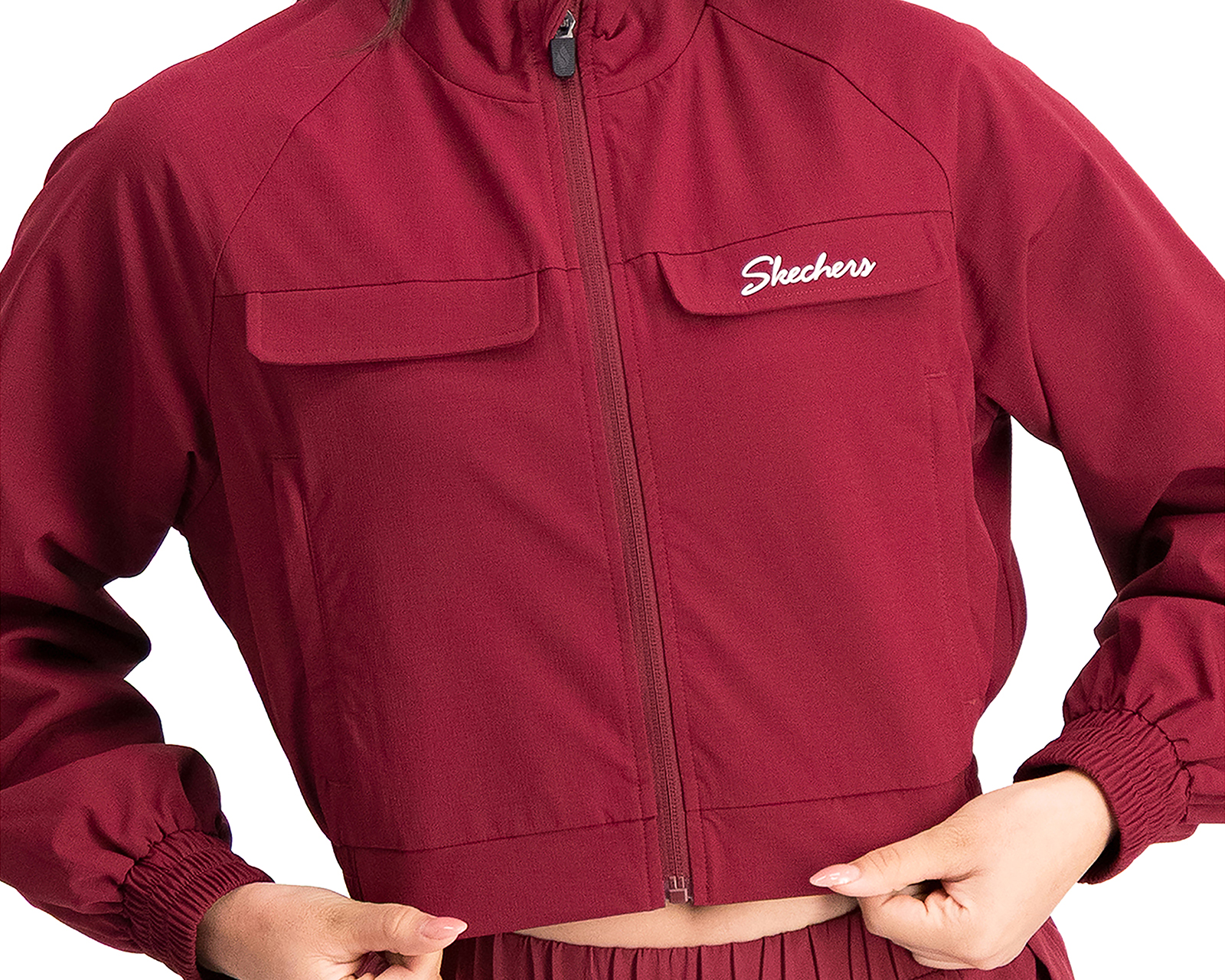 Foto 3 | Foto 3 | Chamarra Deportiva Skechers para Mujer