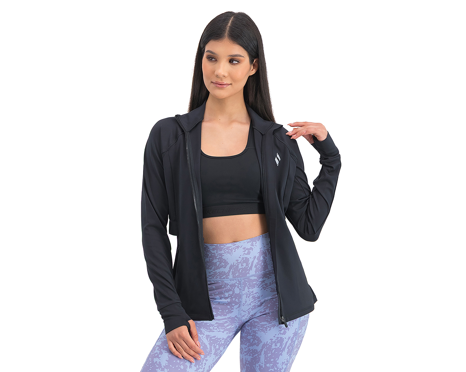 Foto 3 | Foto 3 | Chamarra Deportiva Skechers para Mujer