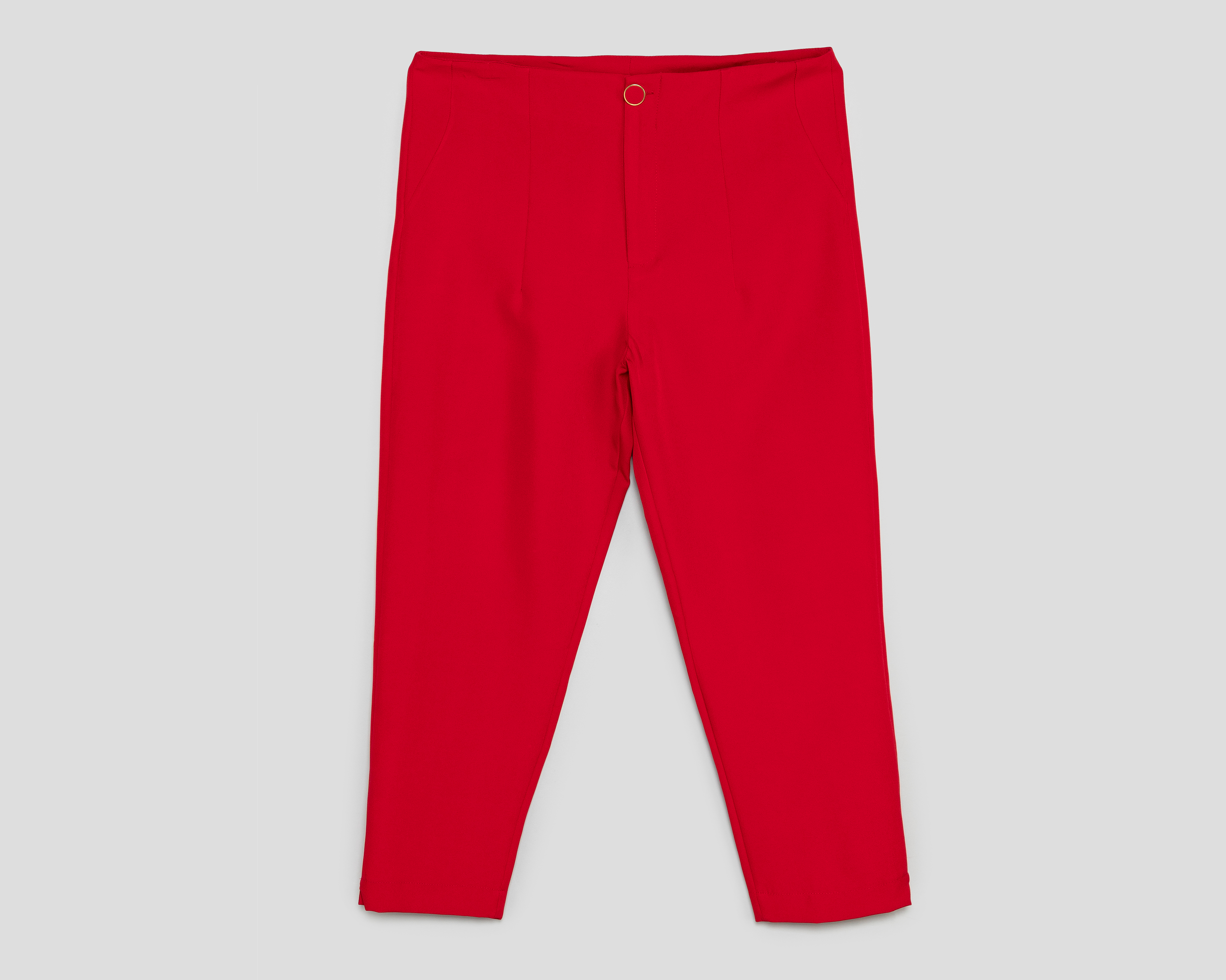 Foto 2 pulgar | Foto 1 | Pantalón de Vestir María Ferré Rojo para Mujer