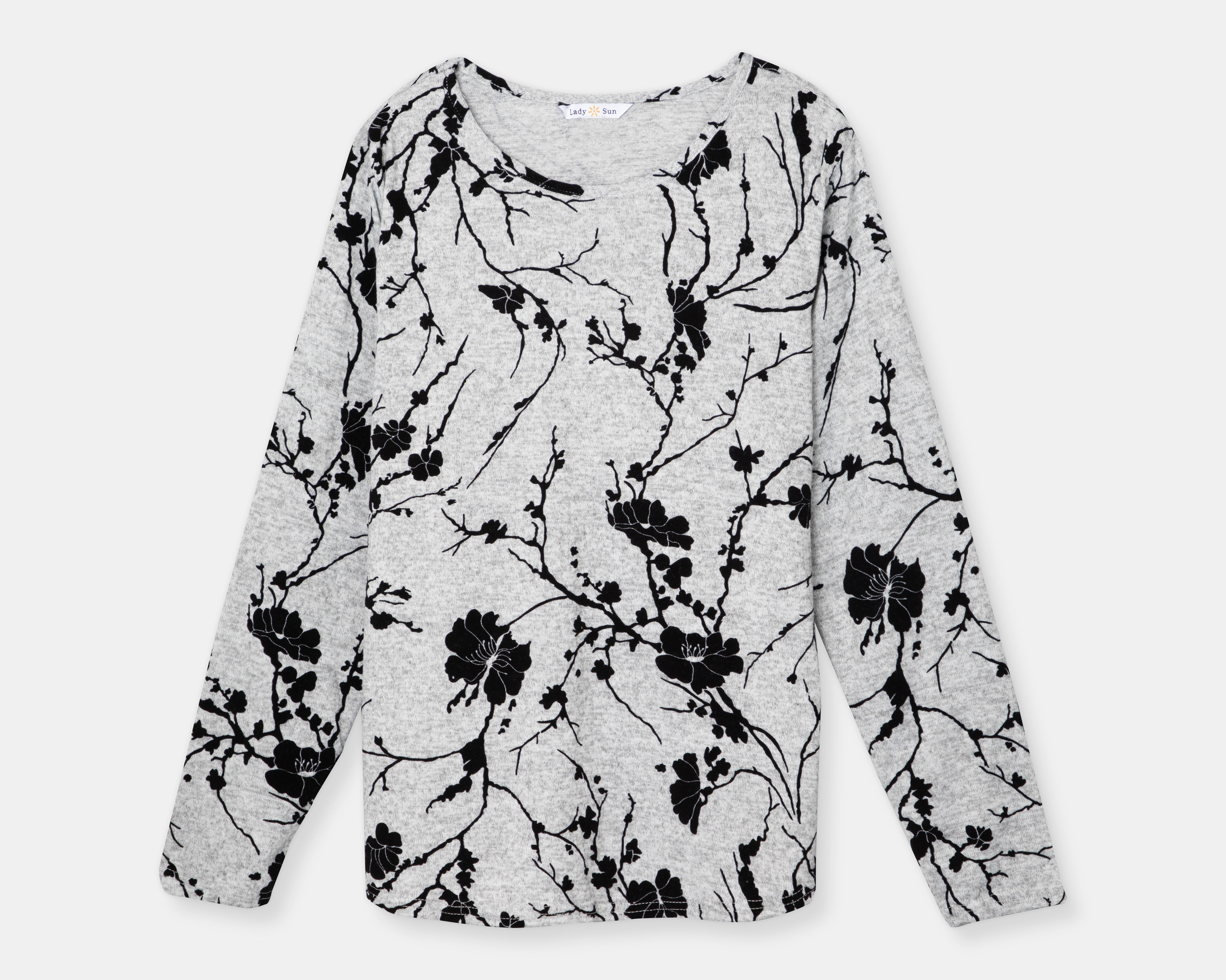 Blusa Lady Sun Manga Larga con Estampado