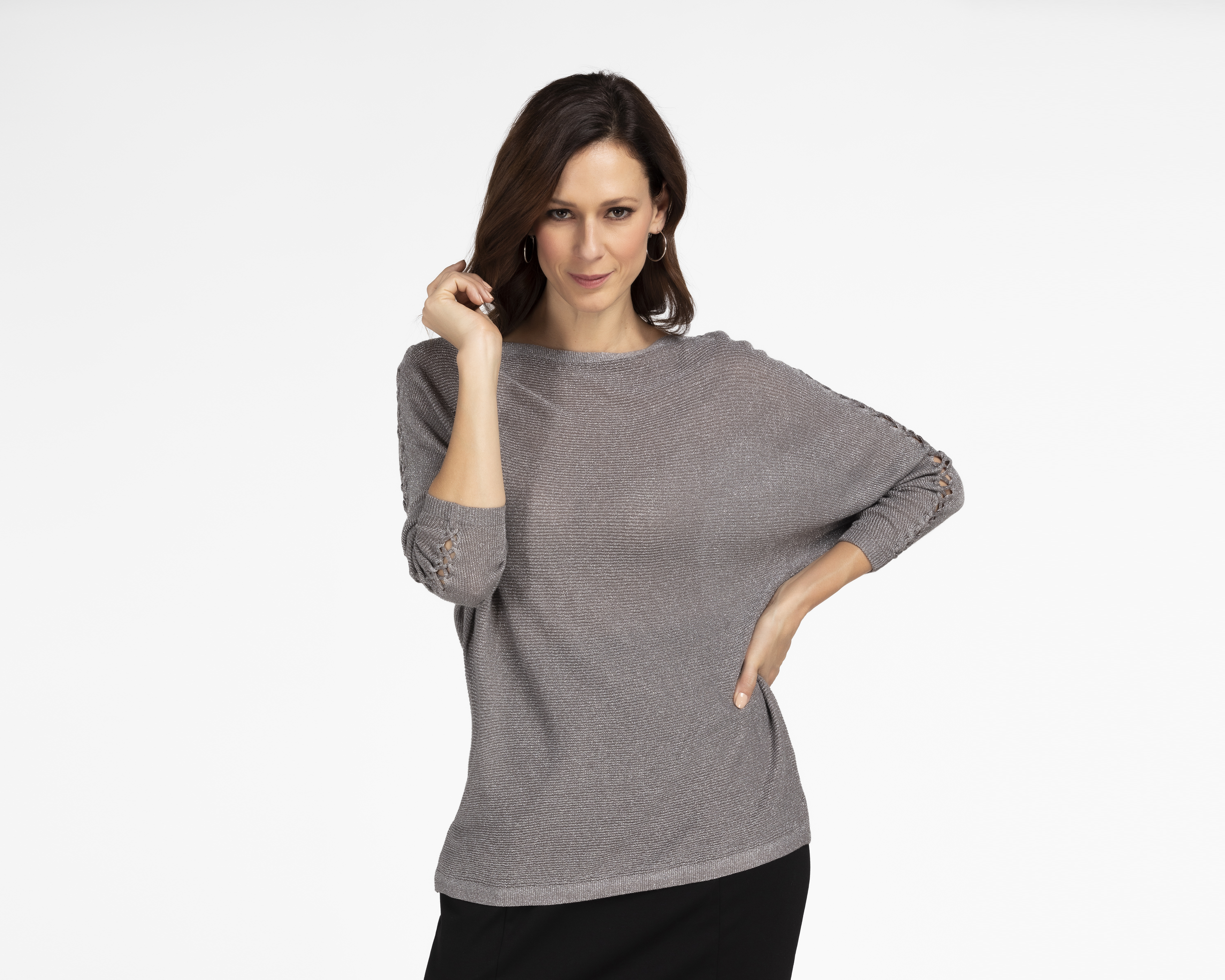 Foto 2 pulgar | Foto 1 | Blusa Sahara Manga Larga con Trenzado