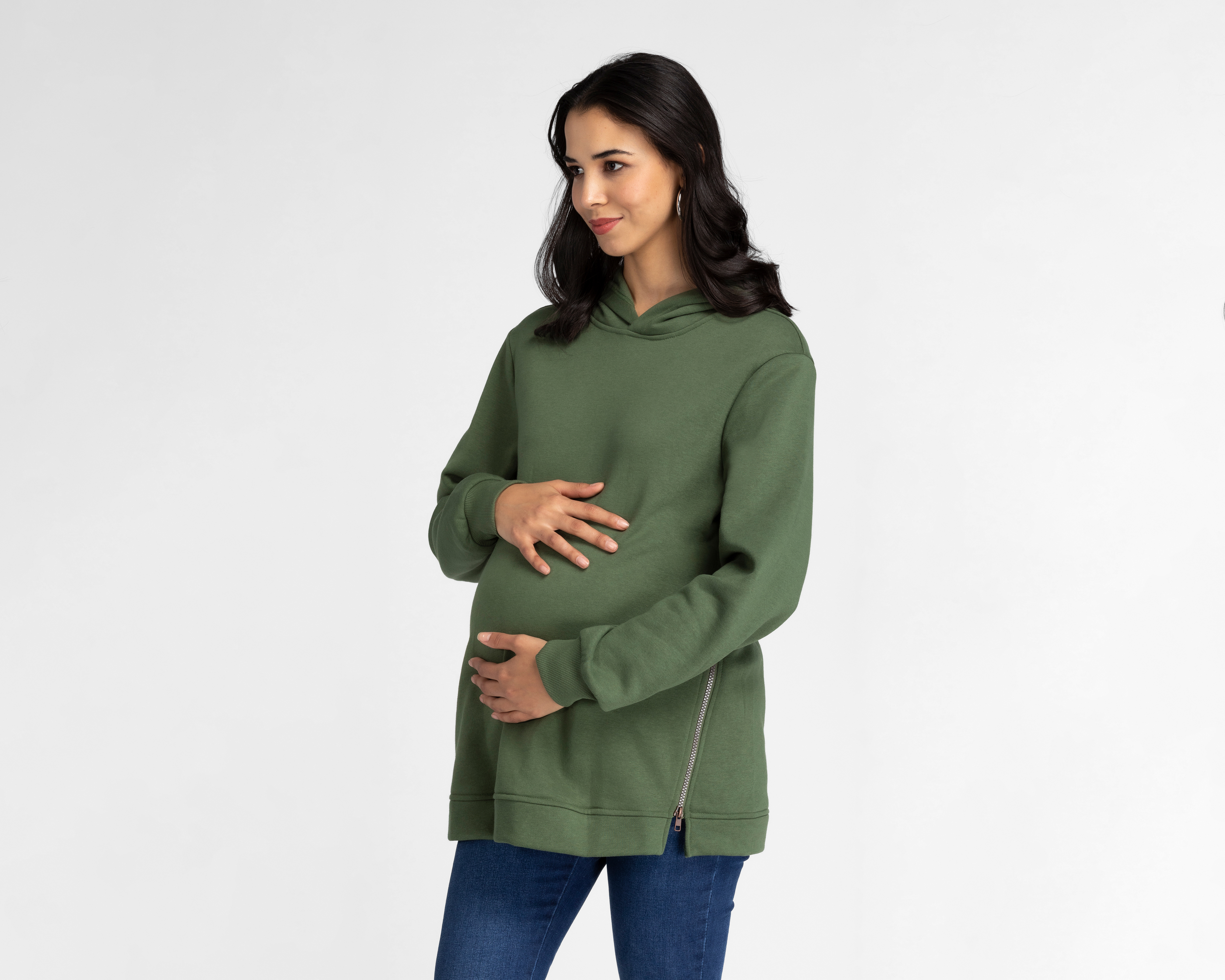Sudadera de Maternidad Mamá Bella con Capucha