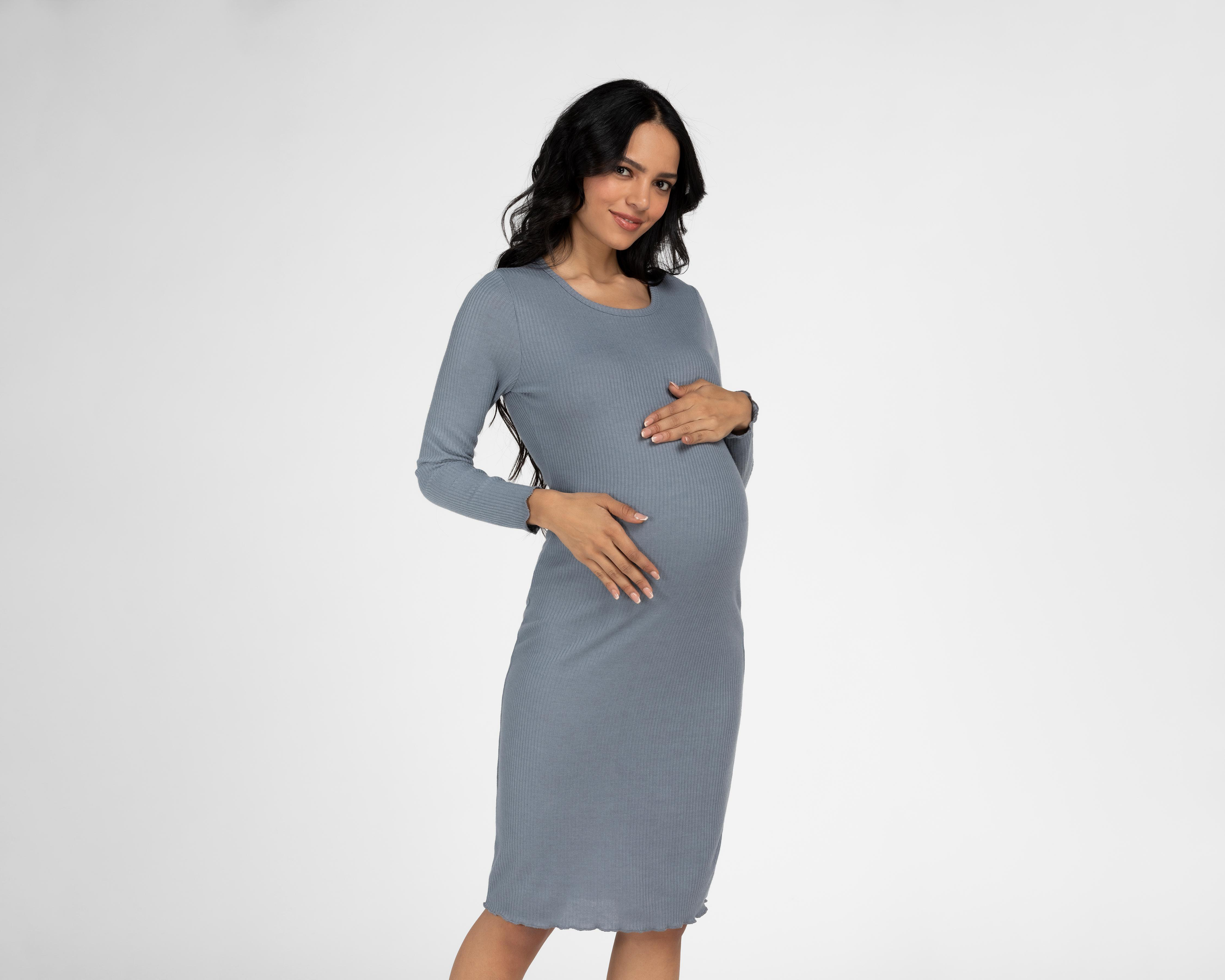 Foto 4 | Foto 4 | Vestido de Maternidad Mamá Bella Manga Larga