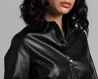 Foto 4 | Foto 4 | Blusa Thinner Negra tipo Piel