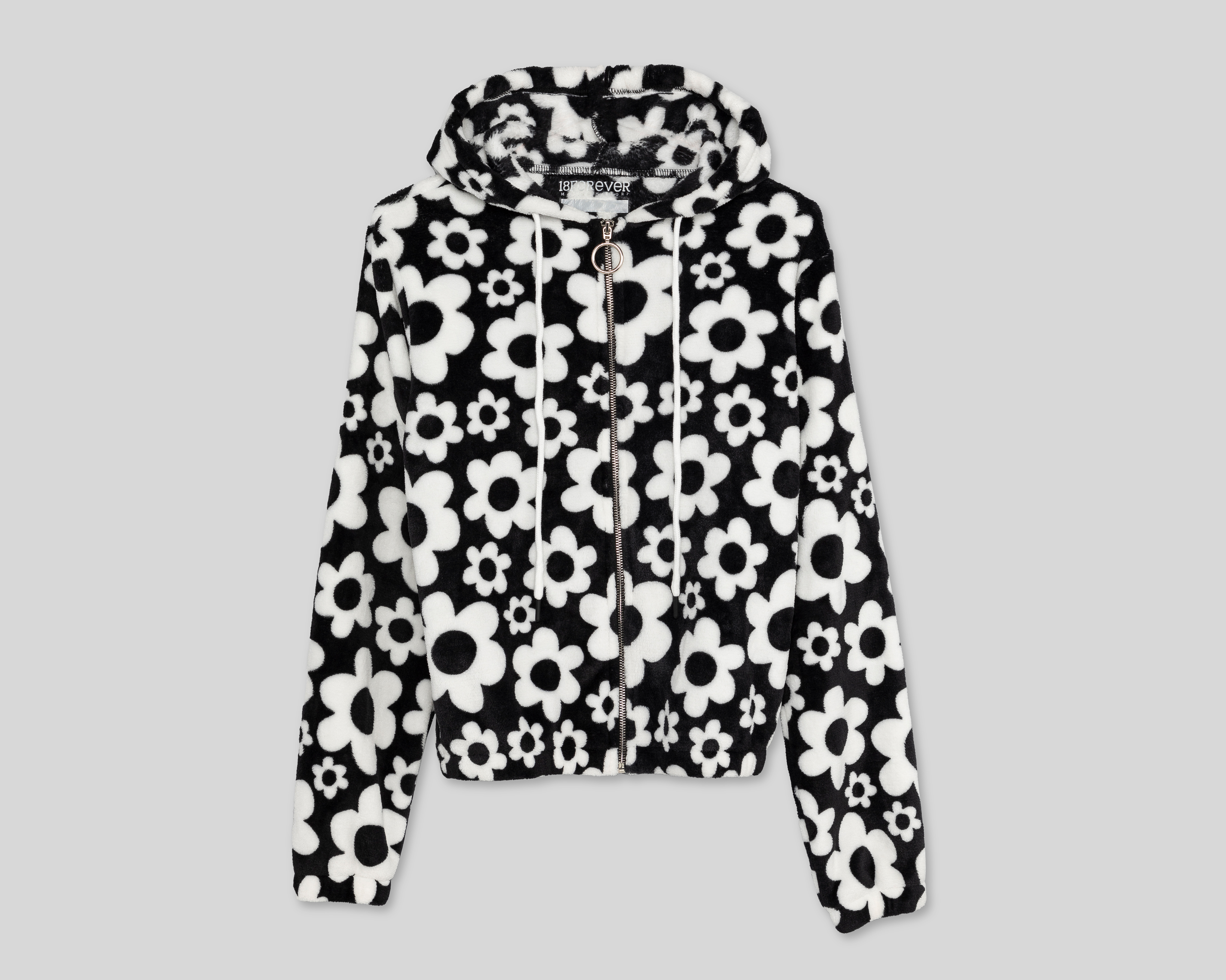 Foto 2 pulgar | Foto 1 | Sudadera 18 Forever con Capucha y Print Floral