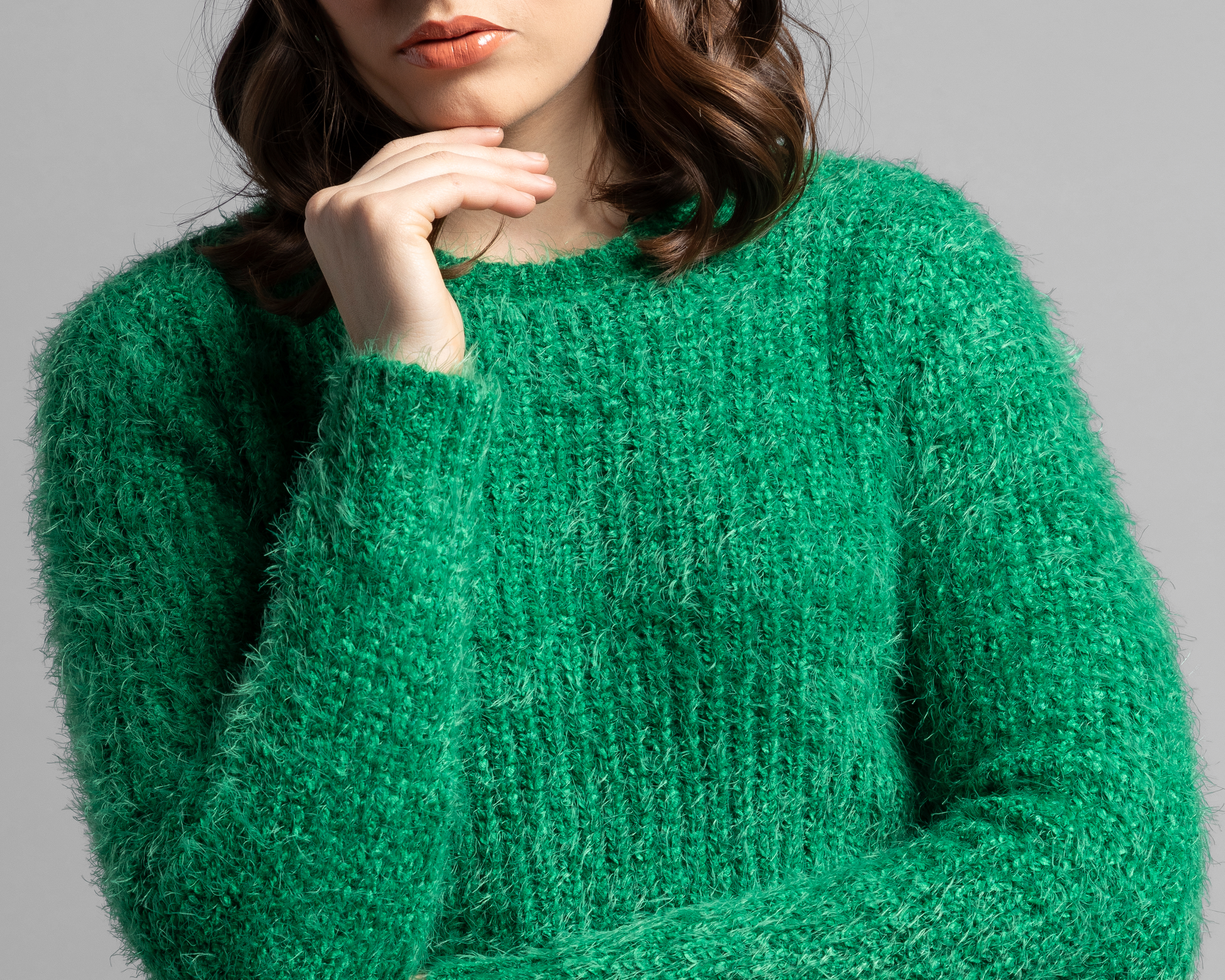 Foto 4 | Foto 4 | Suéter Thinner Verde con Peluche